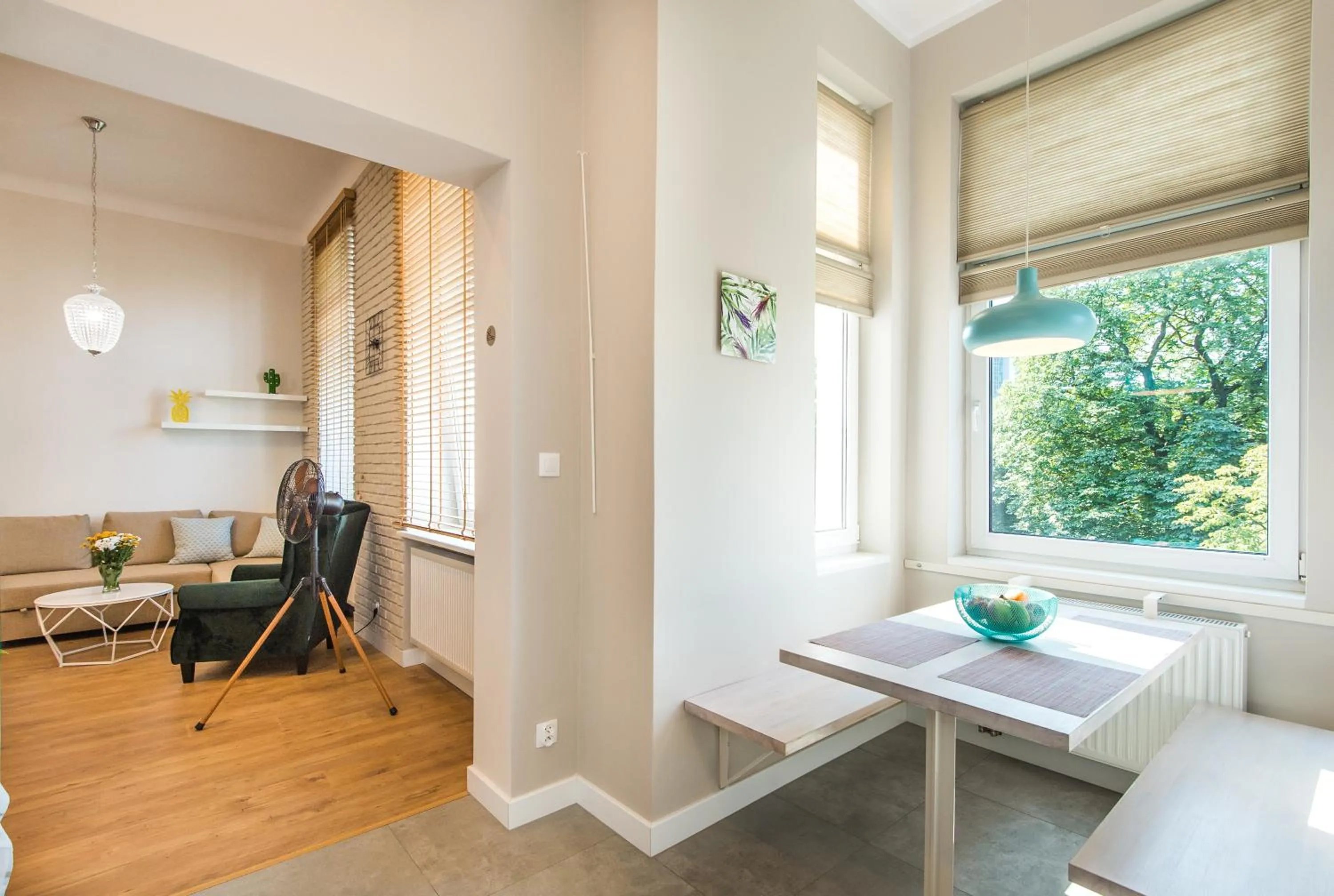 Living room in Bliss Apartments