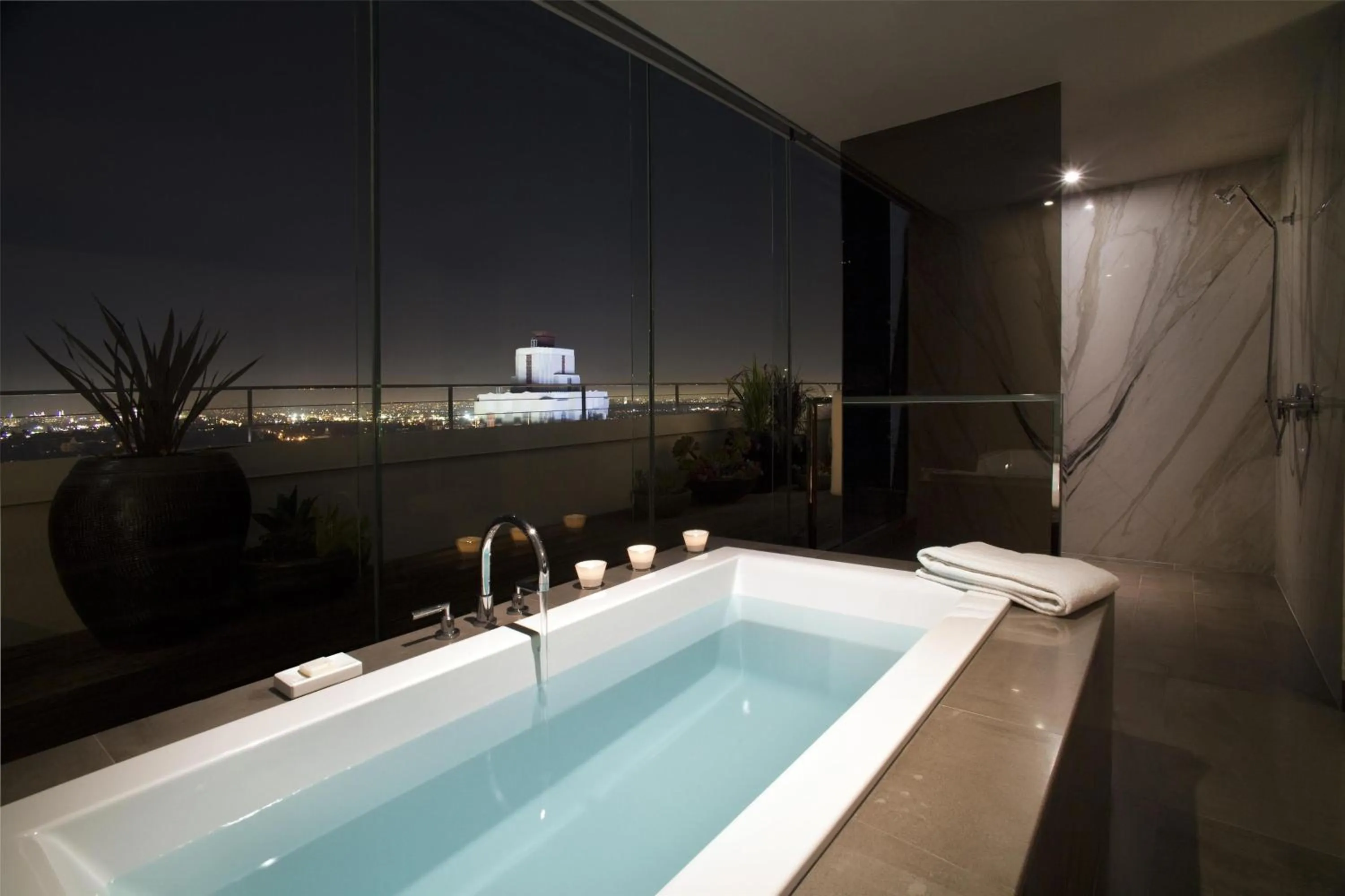 Bathroom in Andaz West Hollywood, By Hyatt