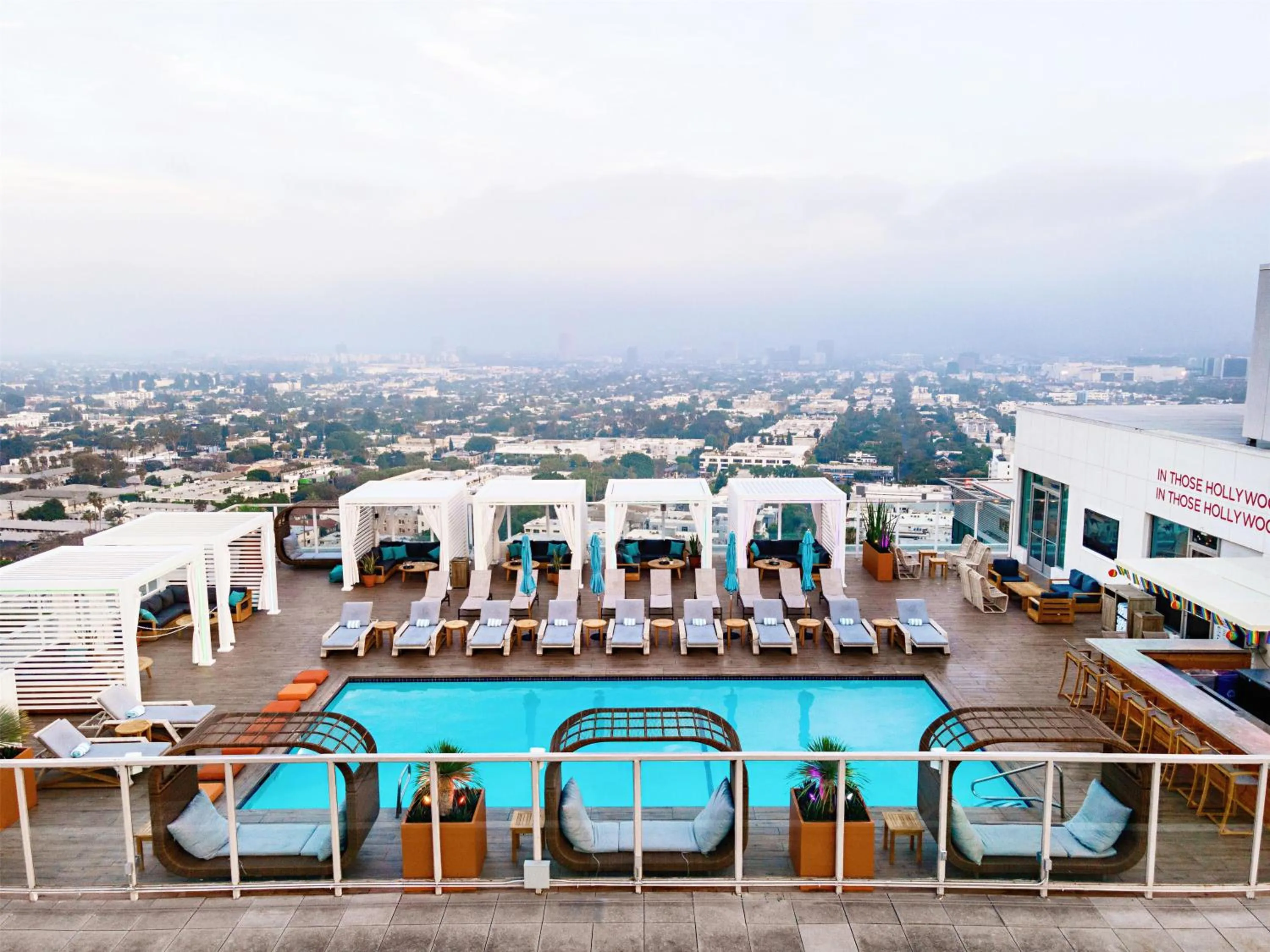 Swimming pool in Andaz West Hollywood, By Hyatt