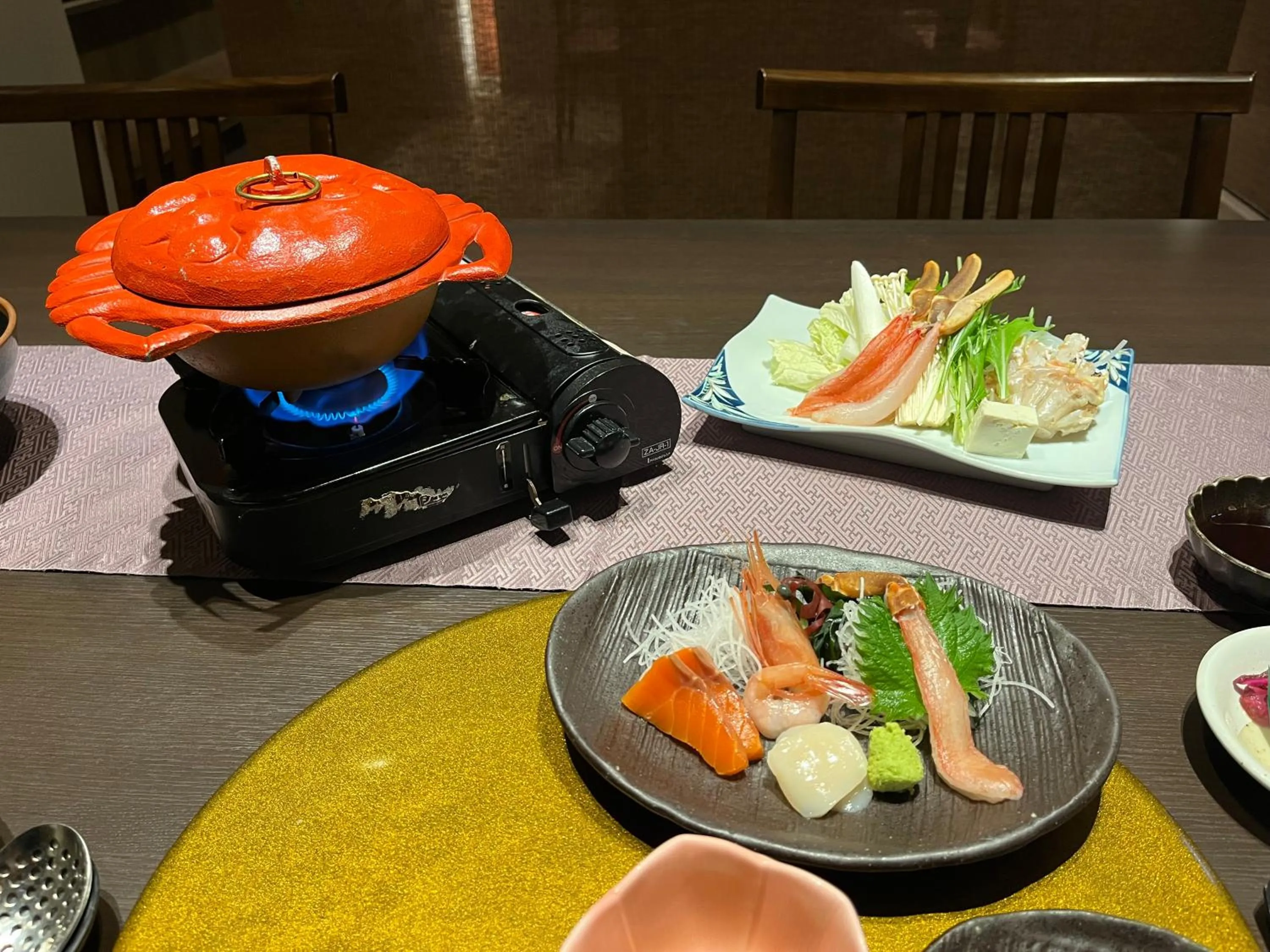 Dinner in Monbetsu Prince Hotel