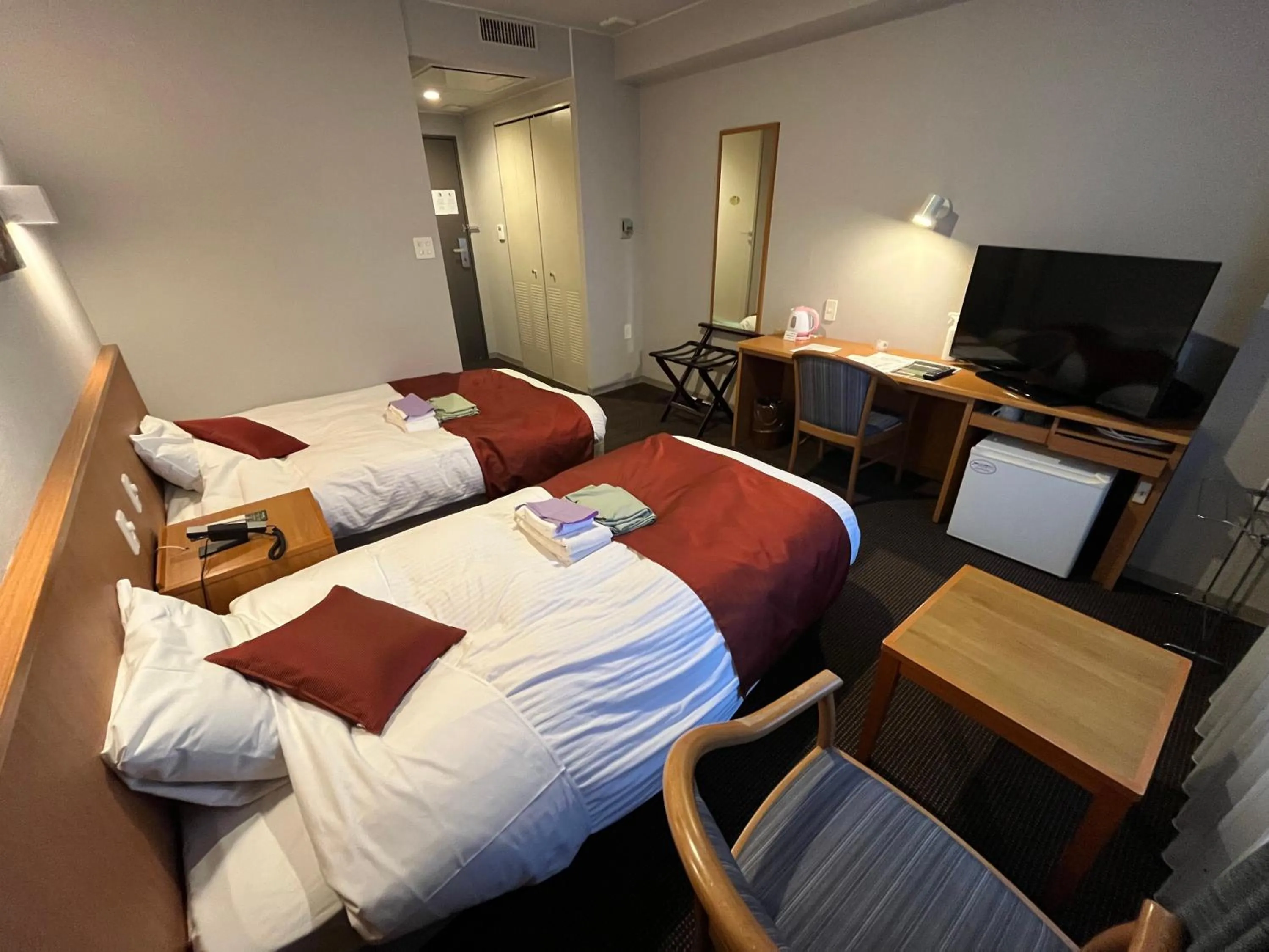 Bedroom, Bed in Monbetsu Prince Hotel