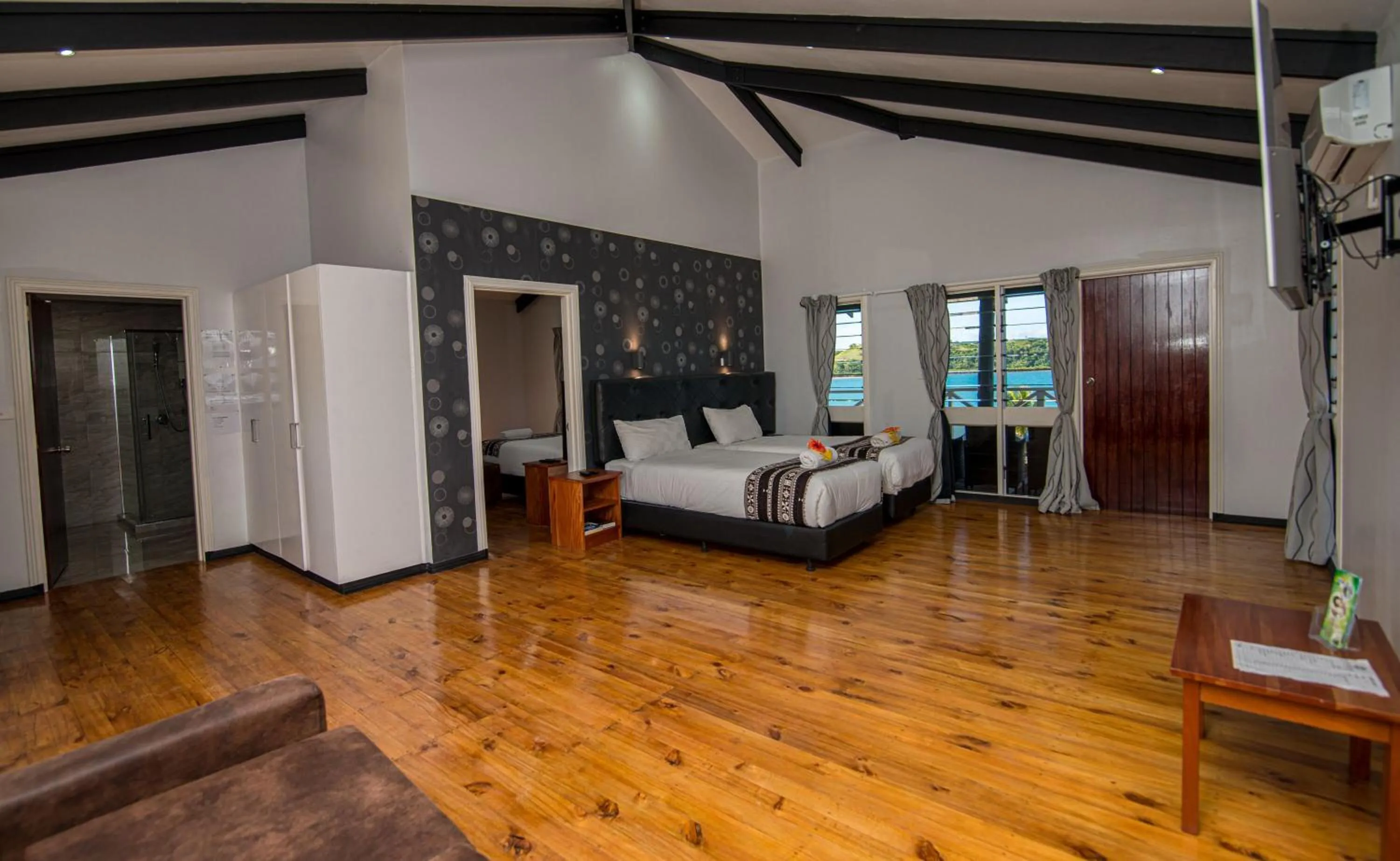 Bed in Dua Dua Beach Resort