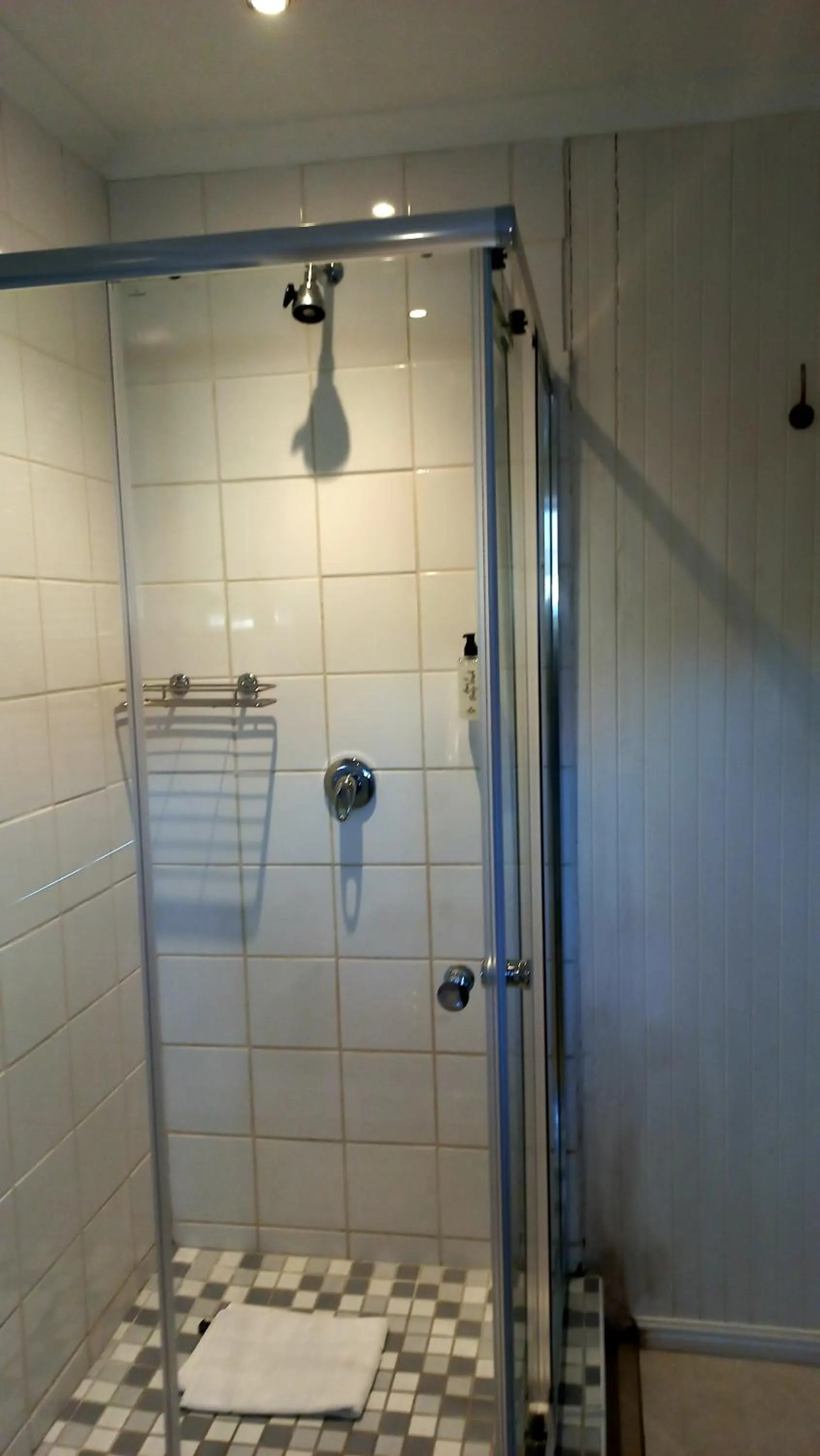 Shower in Phoenix Lodge and Waterside Accommodation