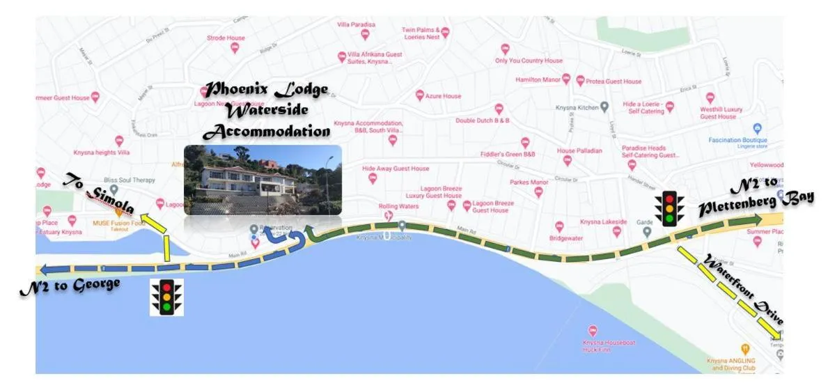 Street view in Phoenix Lodge and Waterside Accommodation