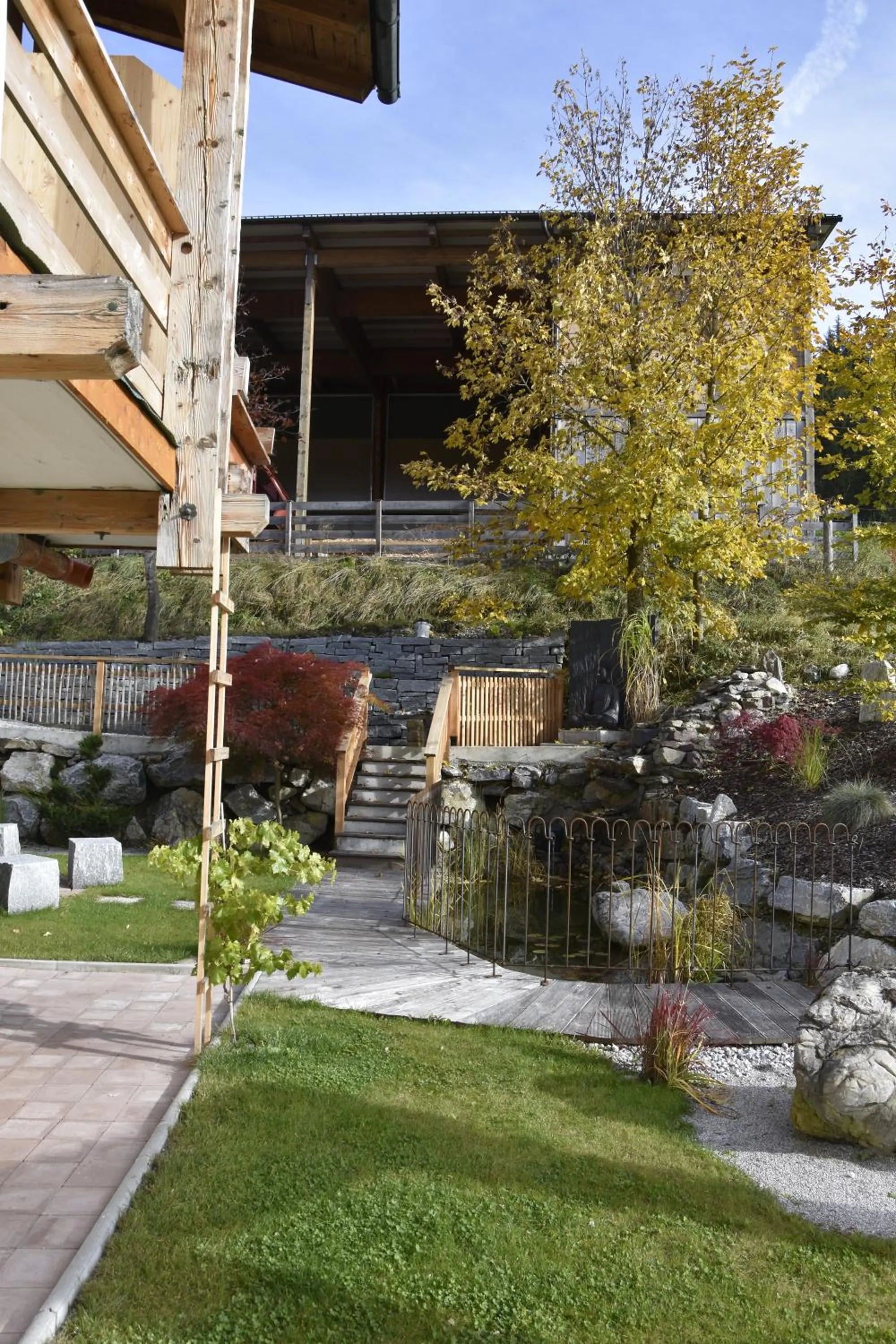 Garden view in Landhotel Anna