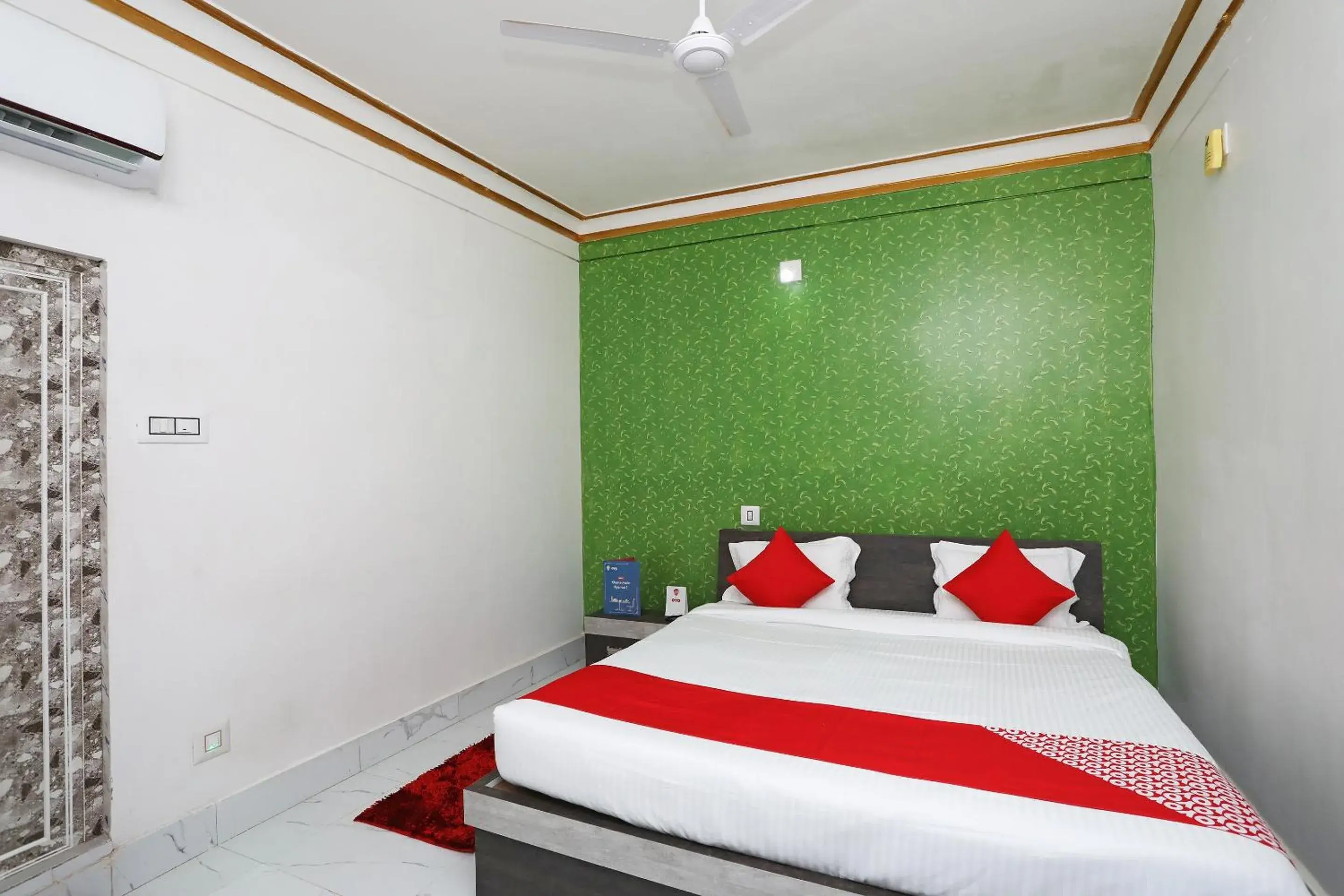 Bedroom, Bed in Hotel O Aradhya Residency Bedroom, Bed in Hotel O Aradhya Residency