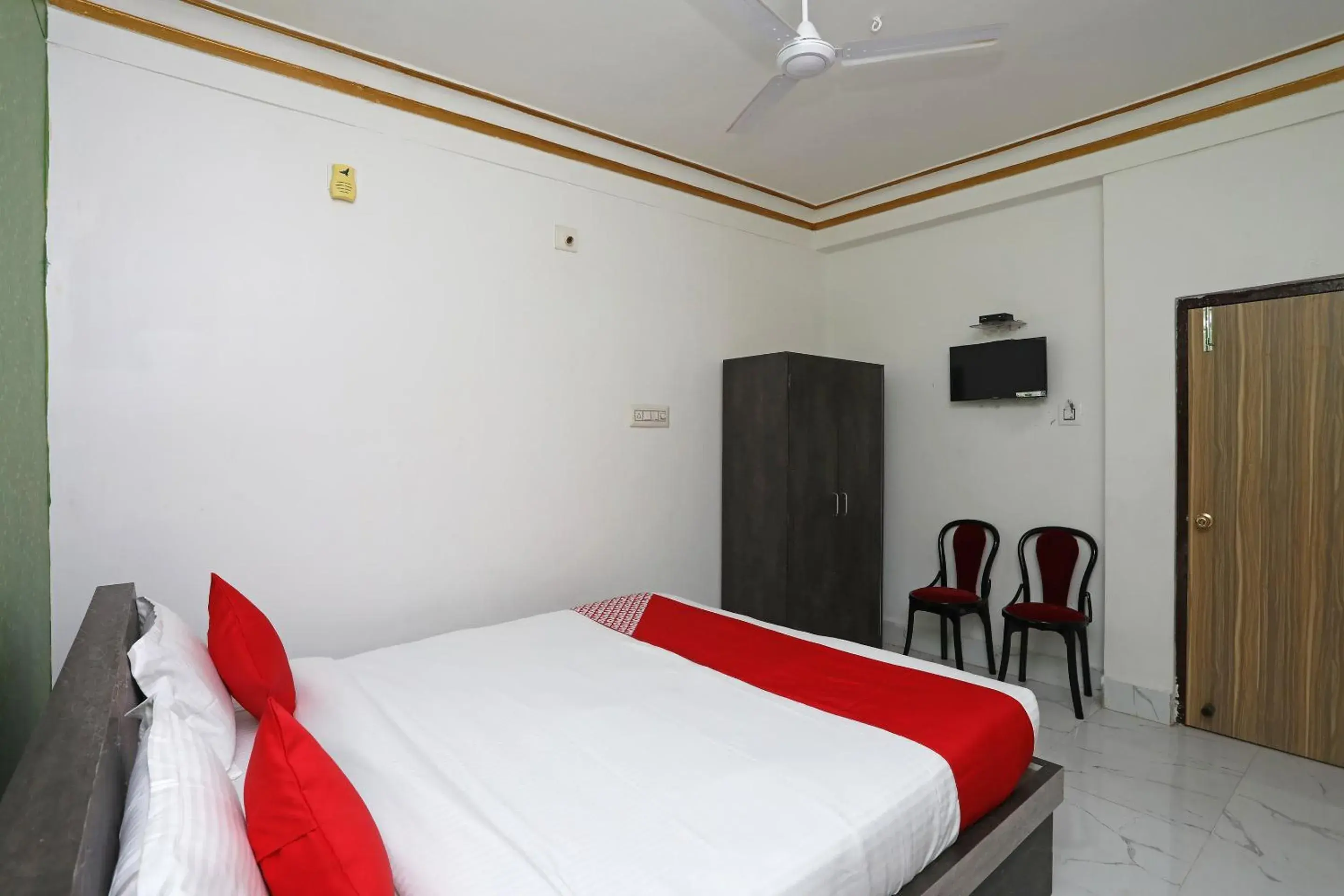 Bedroom, Bed in Hotel O Aradhya Residency Bedroom, Bed in Hotel O Aradhya Residency