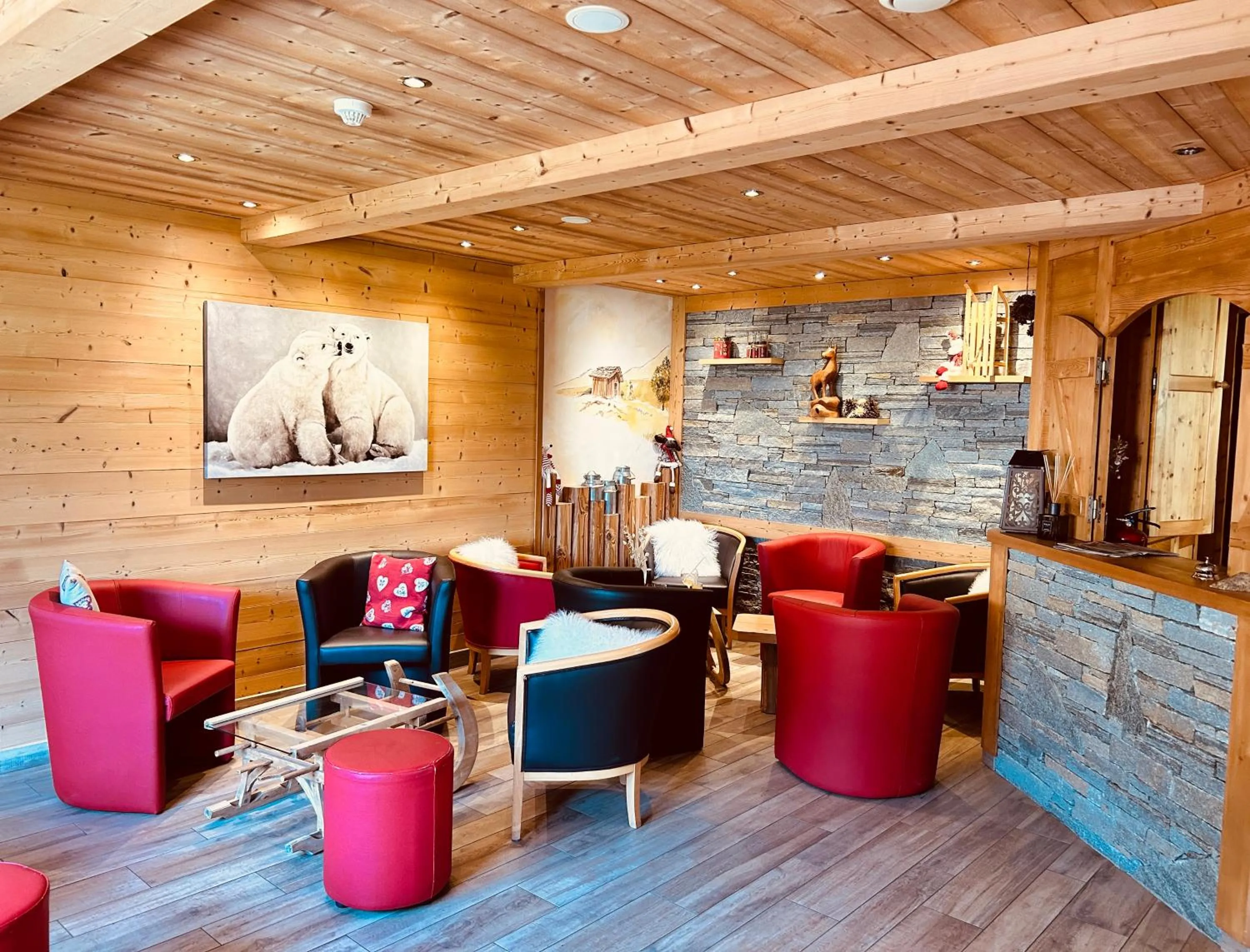 Living room in Hameau des Prodains - Hôtel