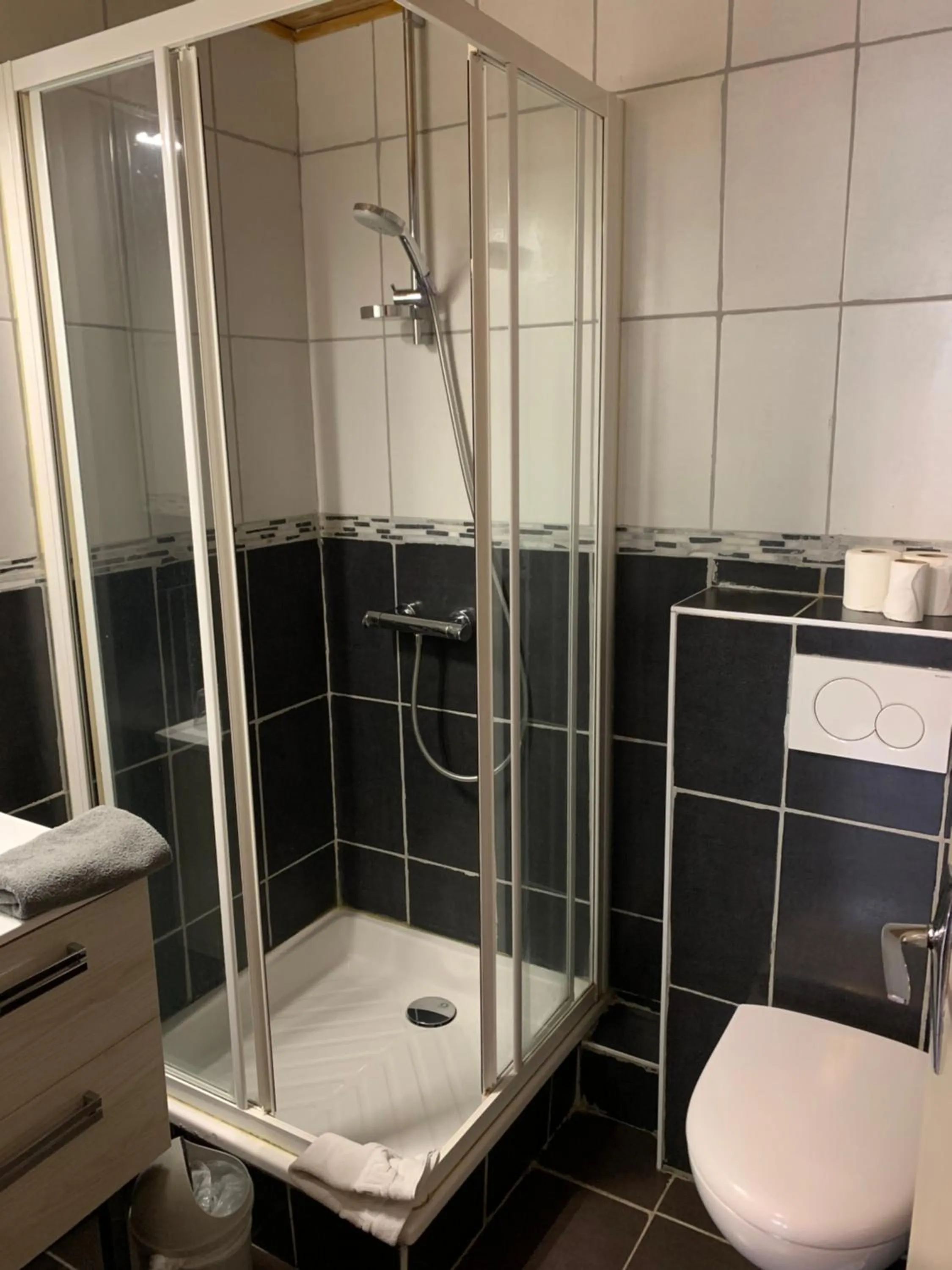 Shower in Hotel Le Concorde