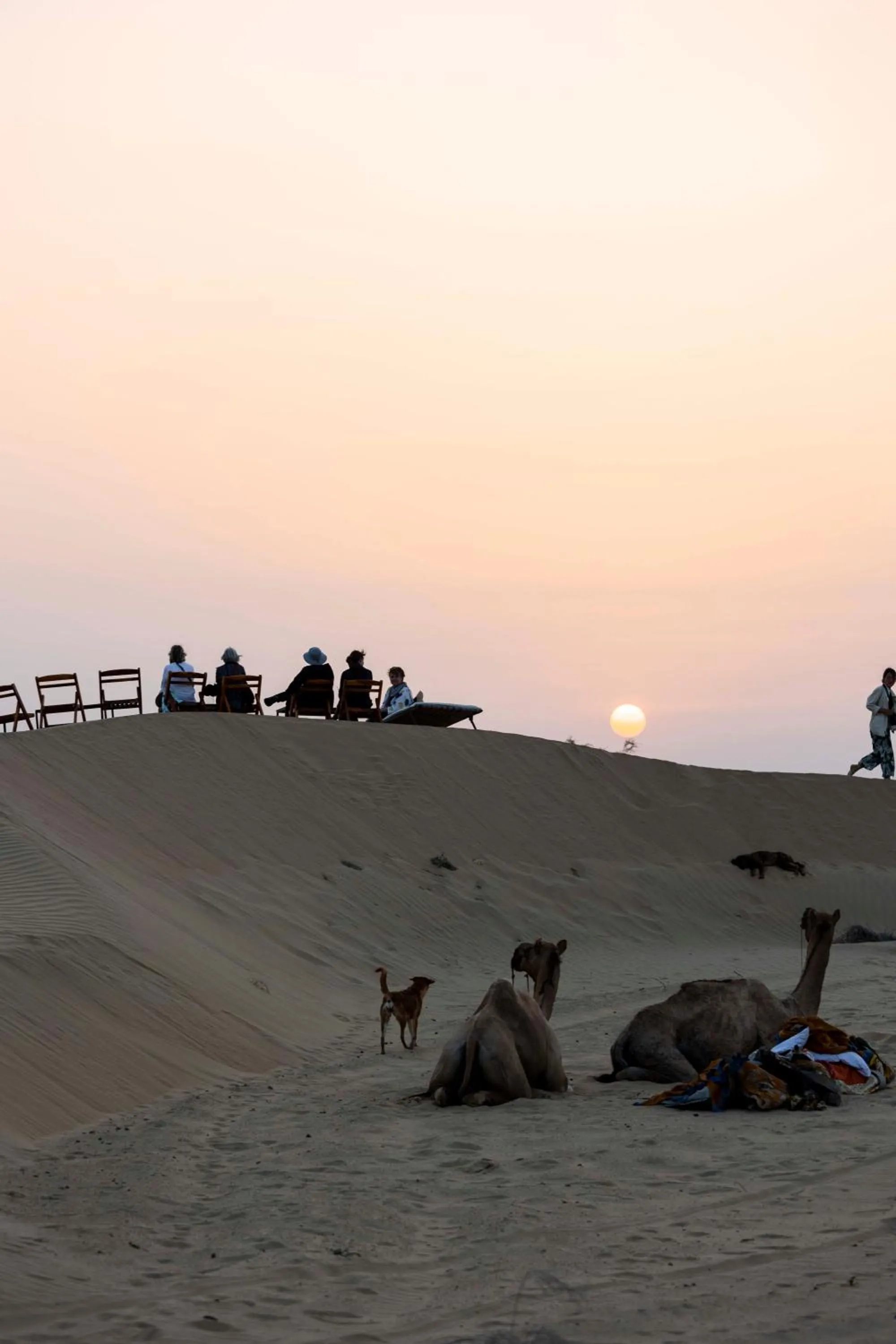 Natural landscape in Nomads heaven desert camp jaisalmer