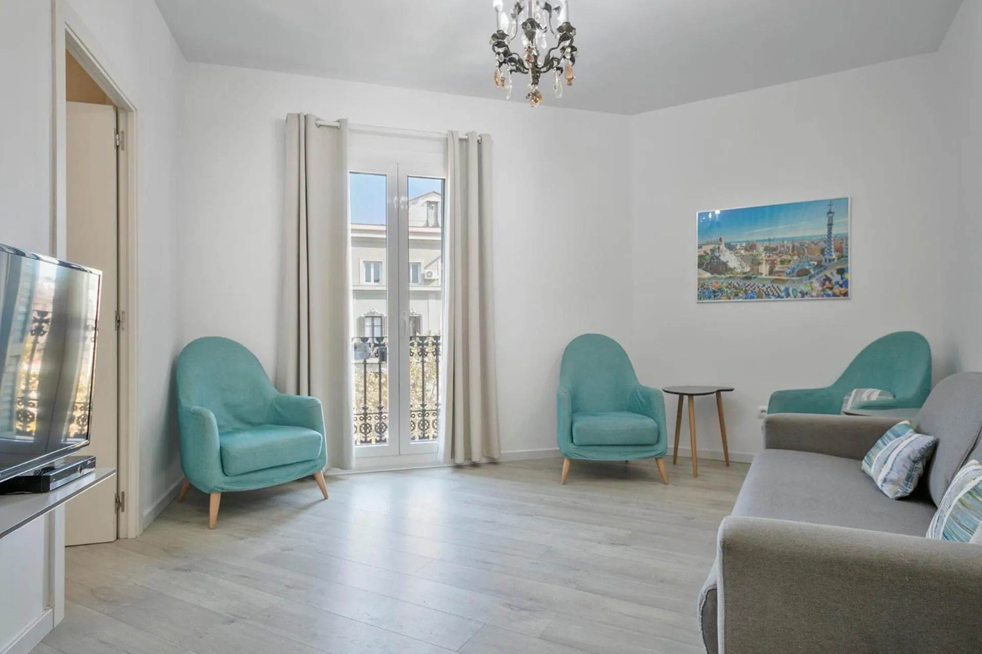 Living room in Stay Together Barcelona Apartments