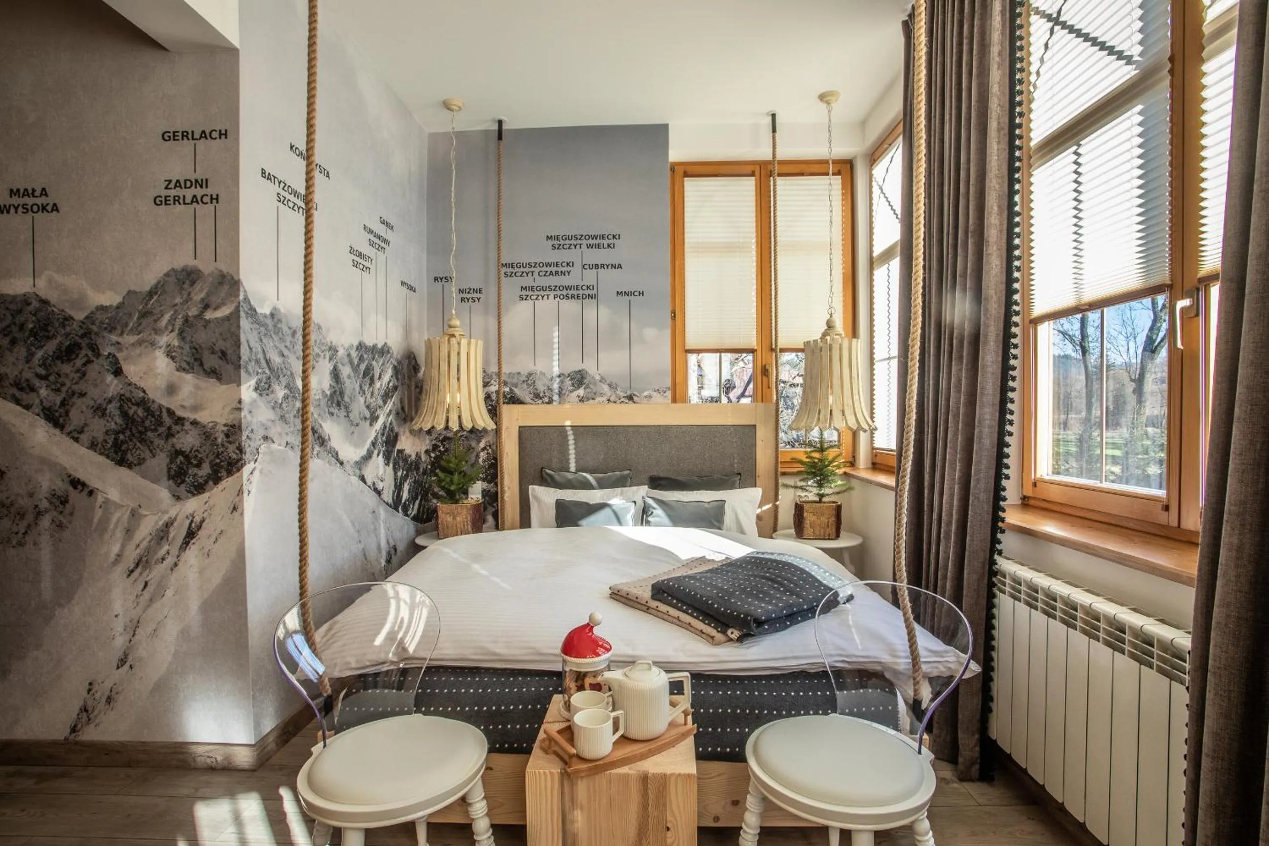 Bed in Niedźwiedzia Residence Garden Sauna