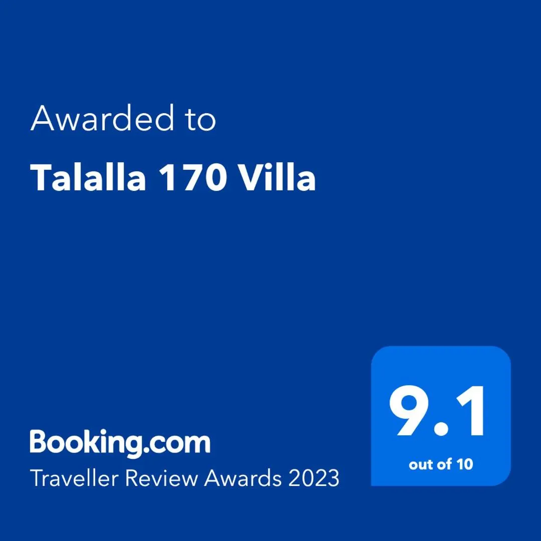 Logo/Certificate/Sign in Talalla 170 Villa
