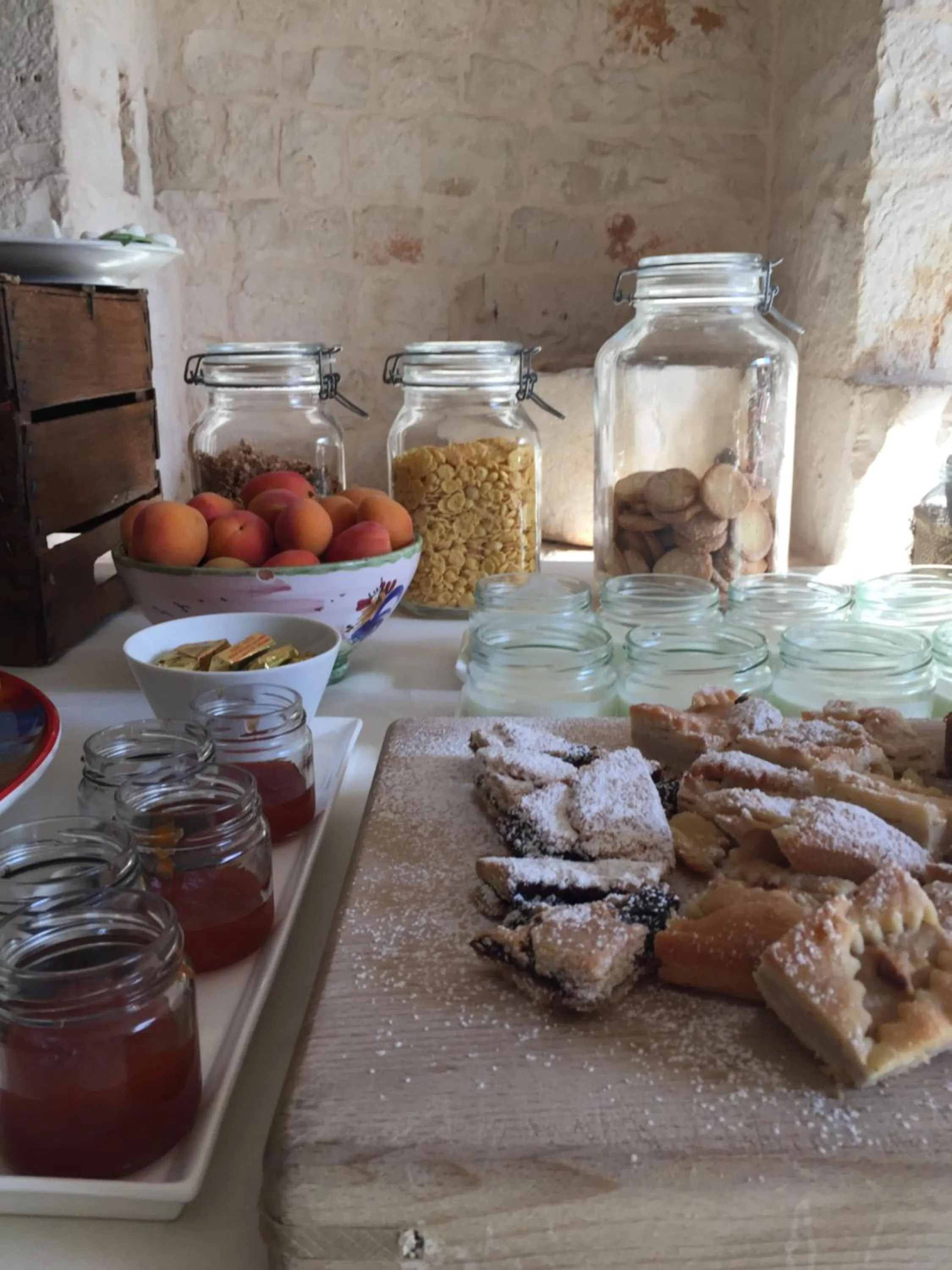 Buffet breakfast in Masseria Gravelle