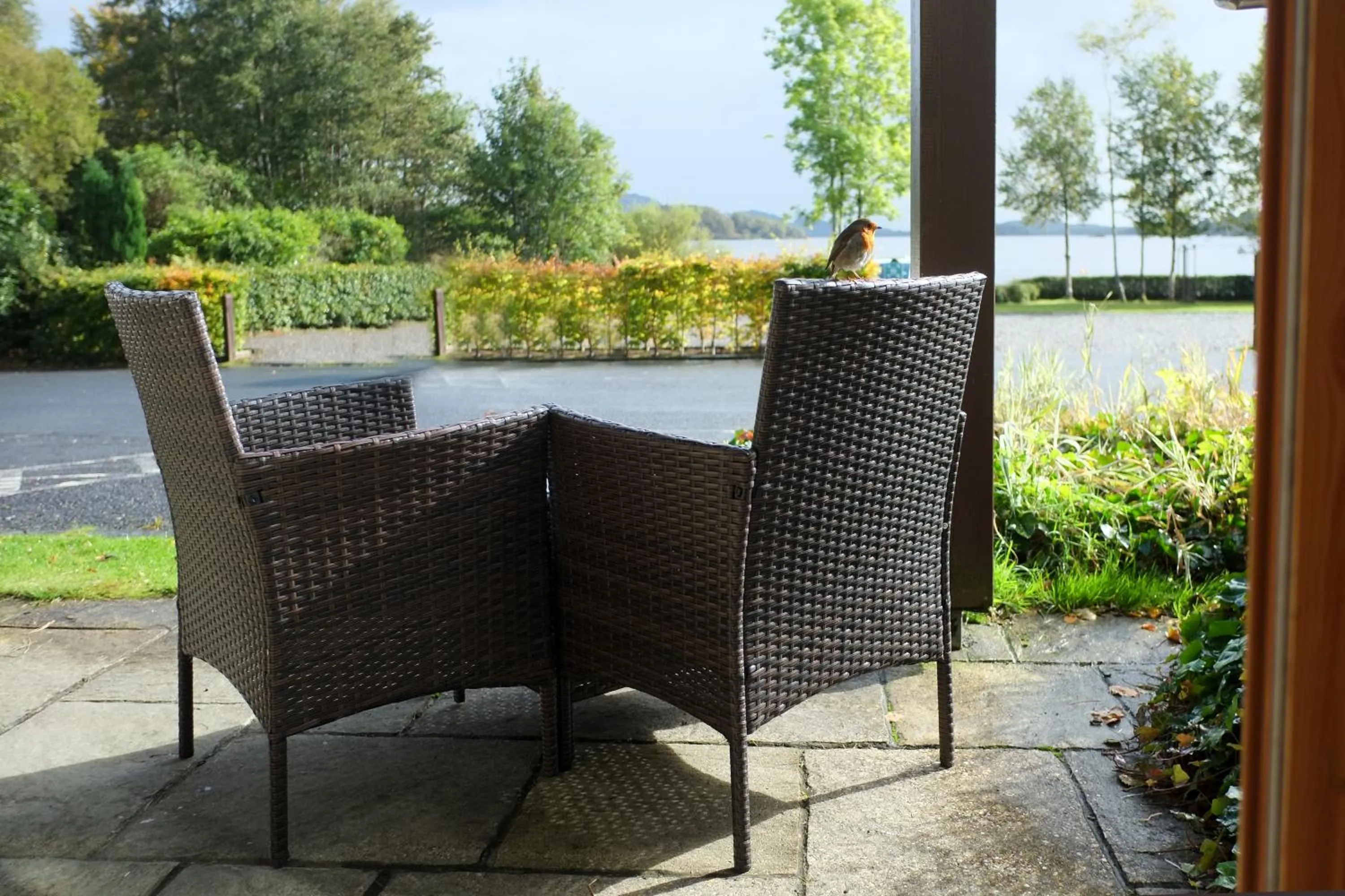 Patio in The Lodge On Loch Lomond Hotel