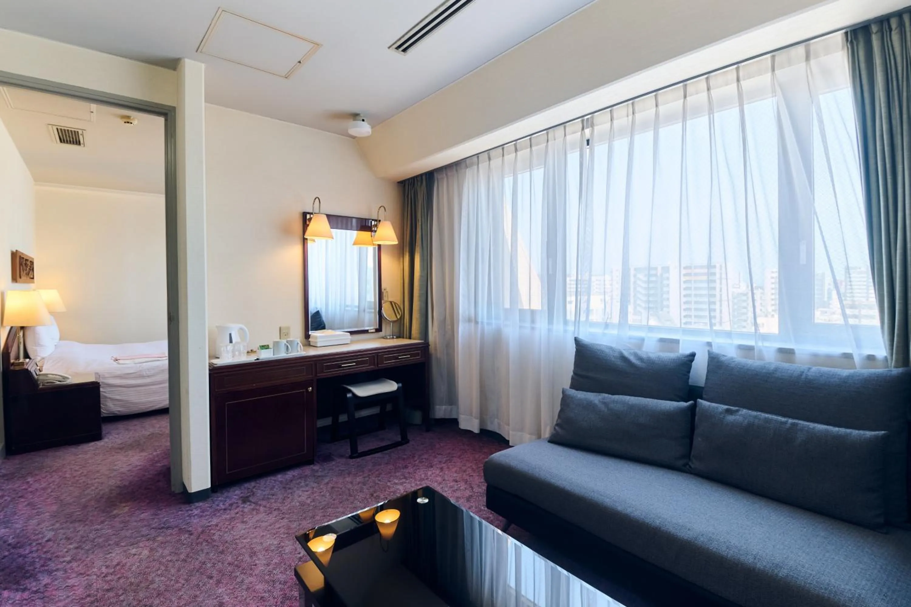 Photo of the whole room, Bed in Hotel Lexton Kagoshima
