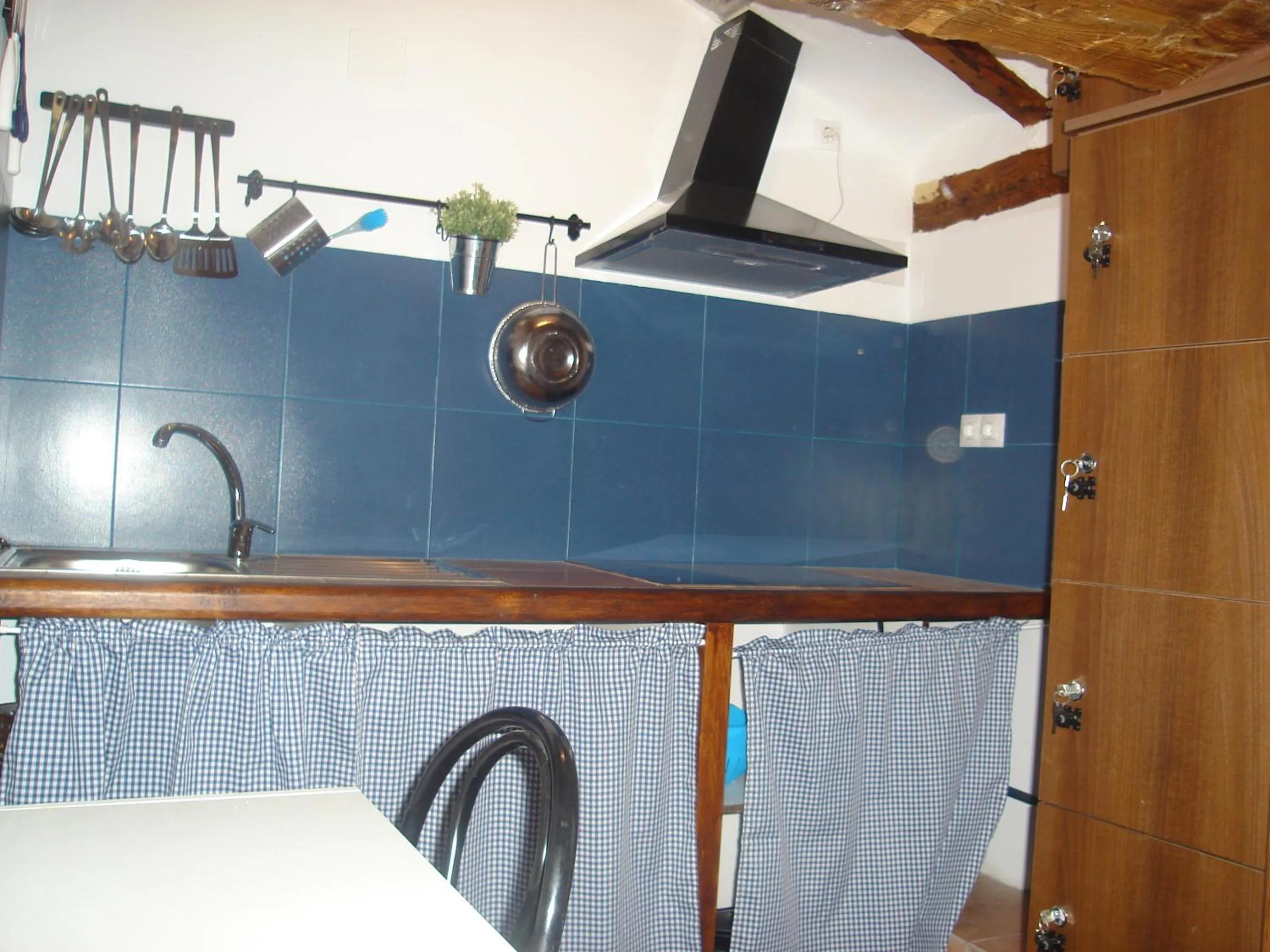Kitchen or kitchenette in Hotel Mesón del Gallo