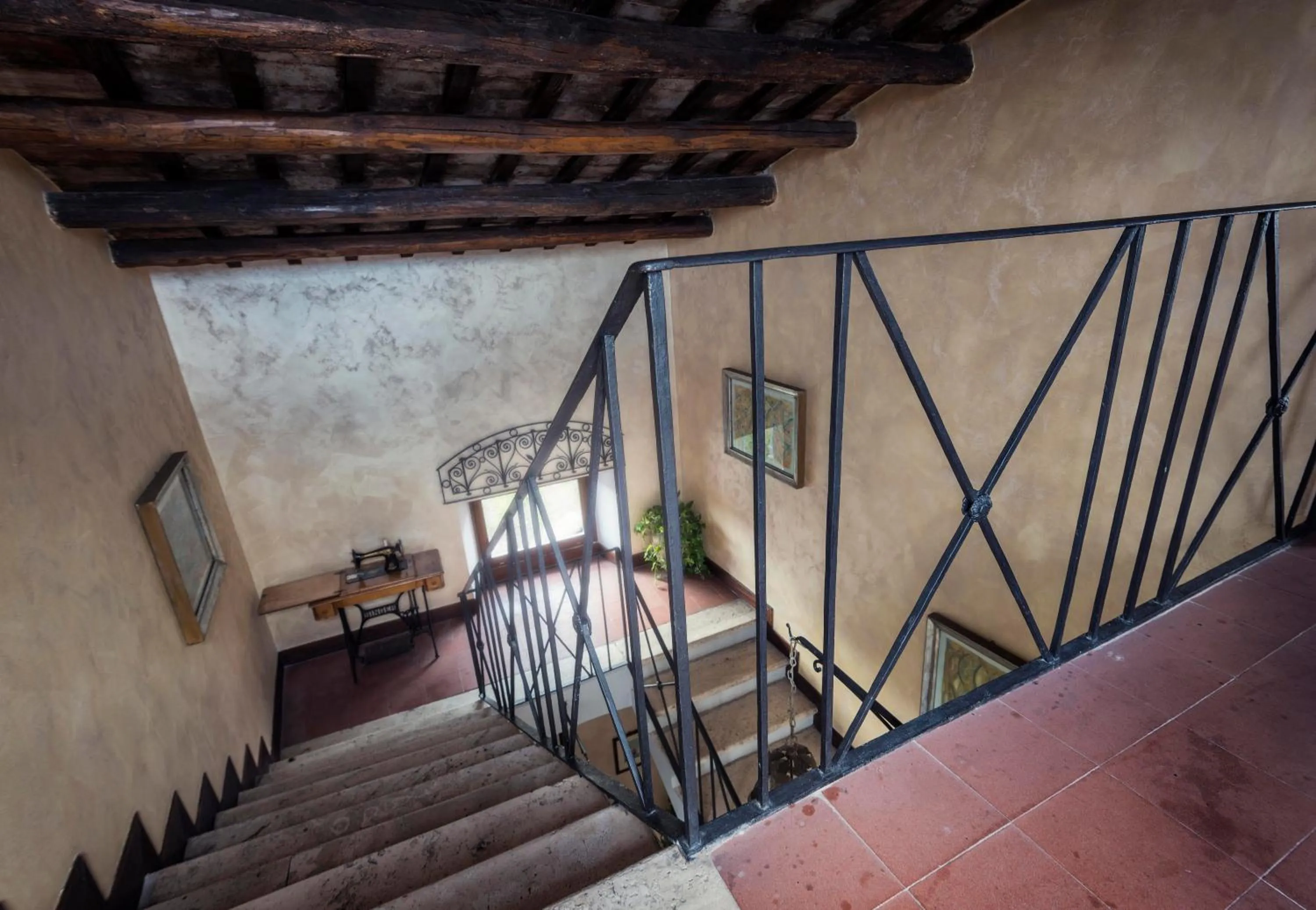 Bed in La Meridiana Relais