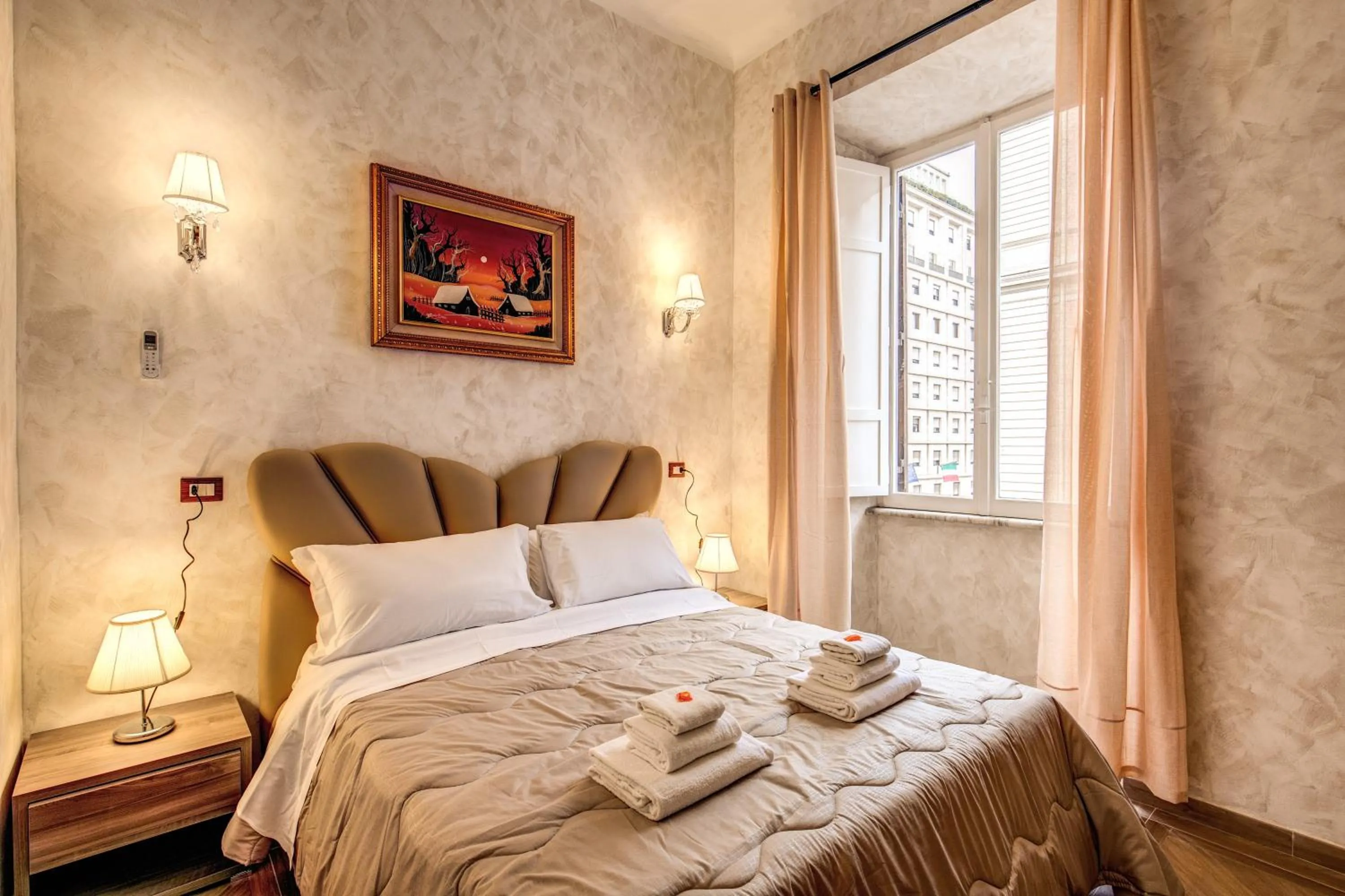 Bed in AMICI GUESTHOUSE