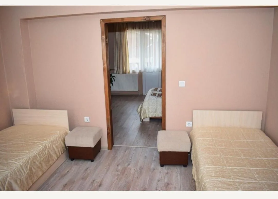 Toilet, Bed in Family Hotel Miglena