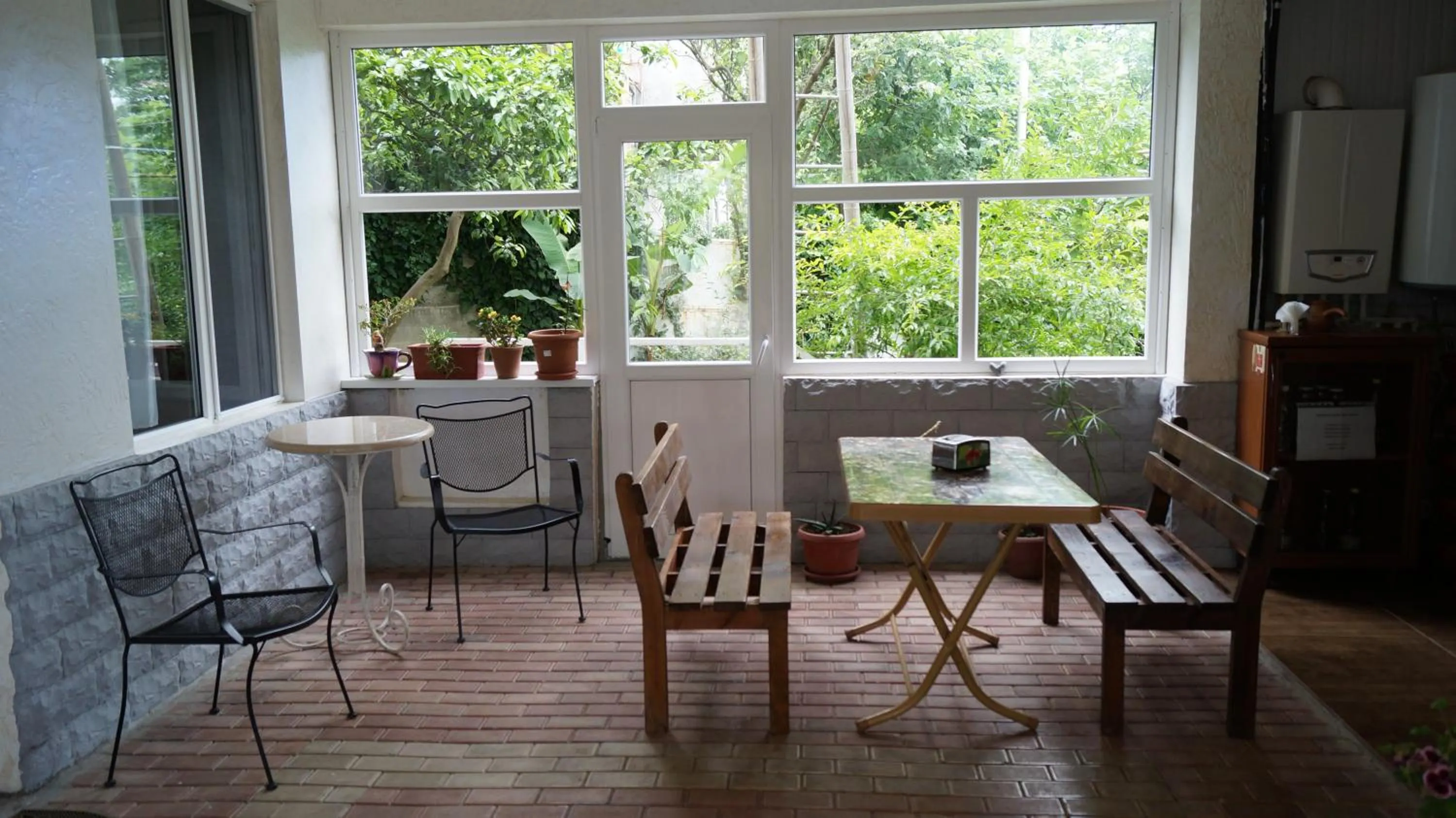 Seating area in TJ Guest House
