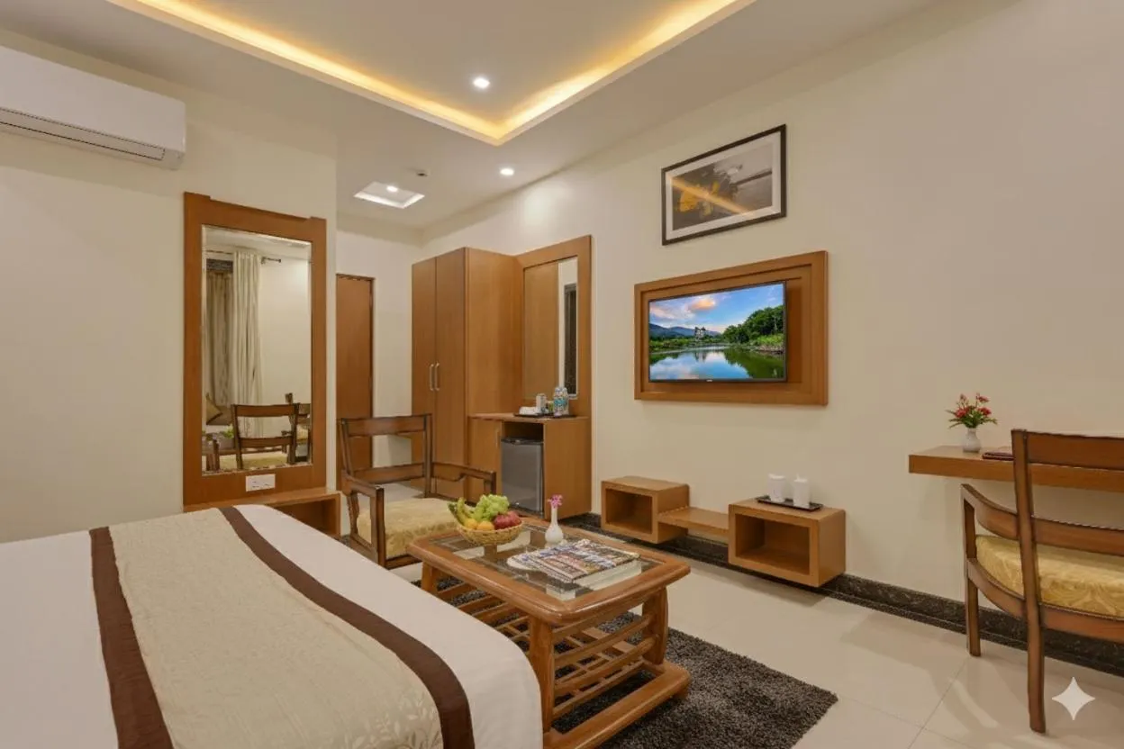 Bed in The Everest Hill Resort & Spa-Kumbhalgarh