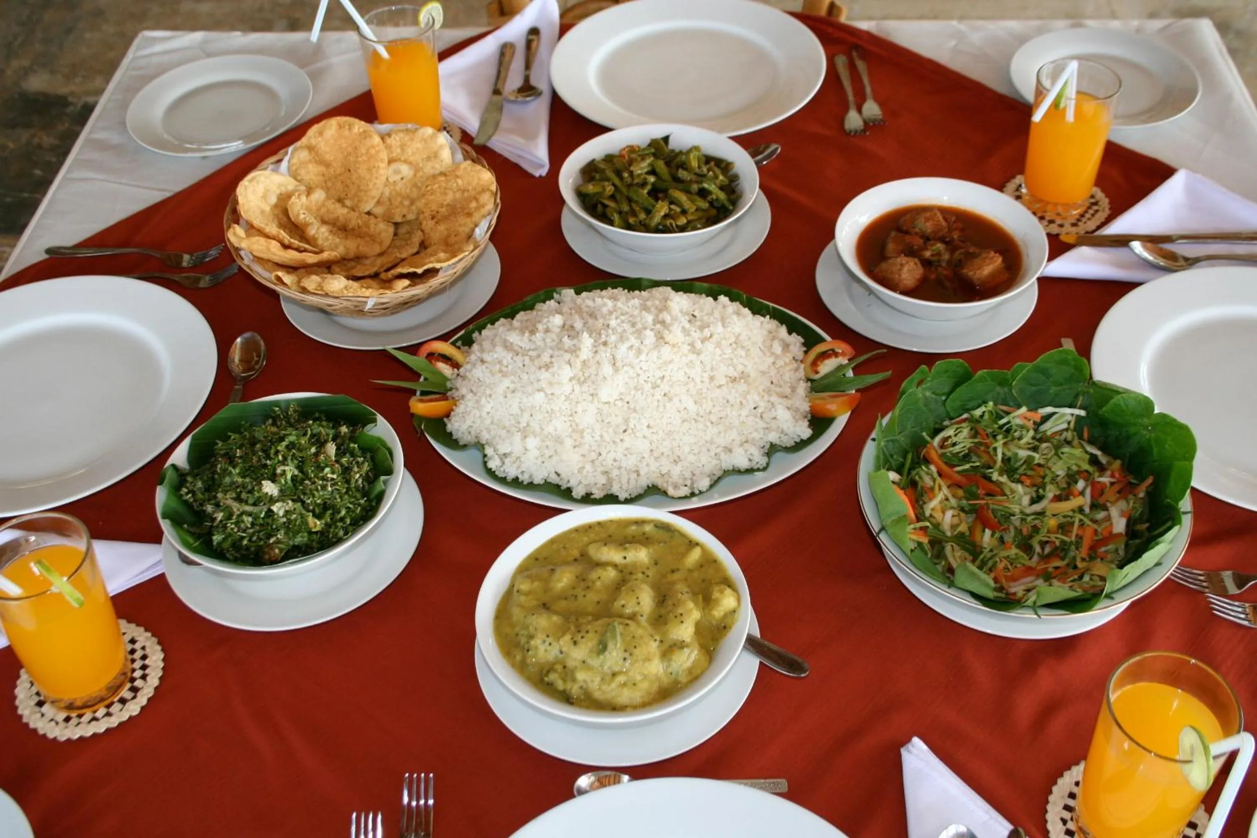 Food close-up in Hibiscus Garden Hotel