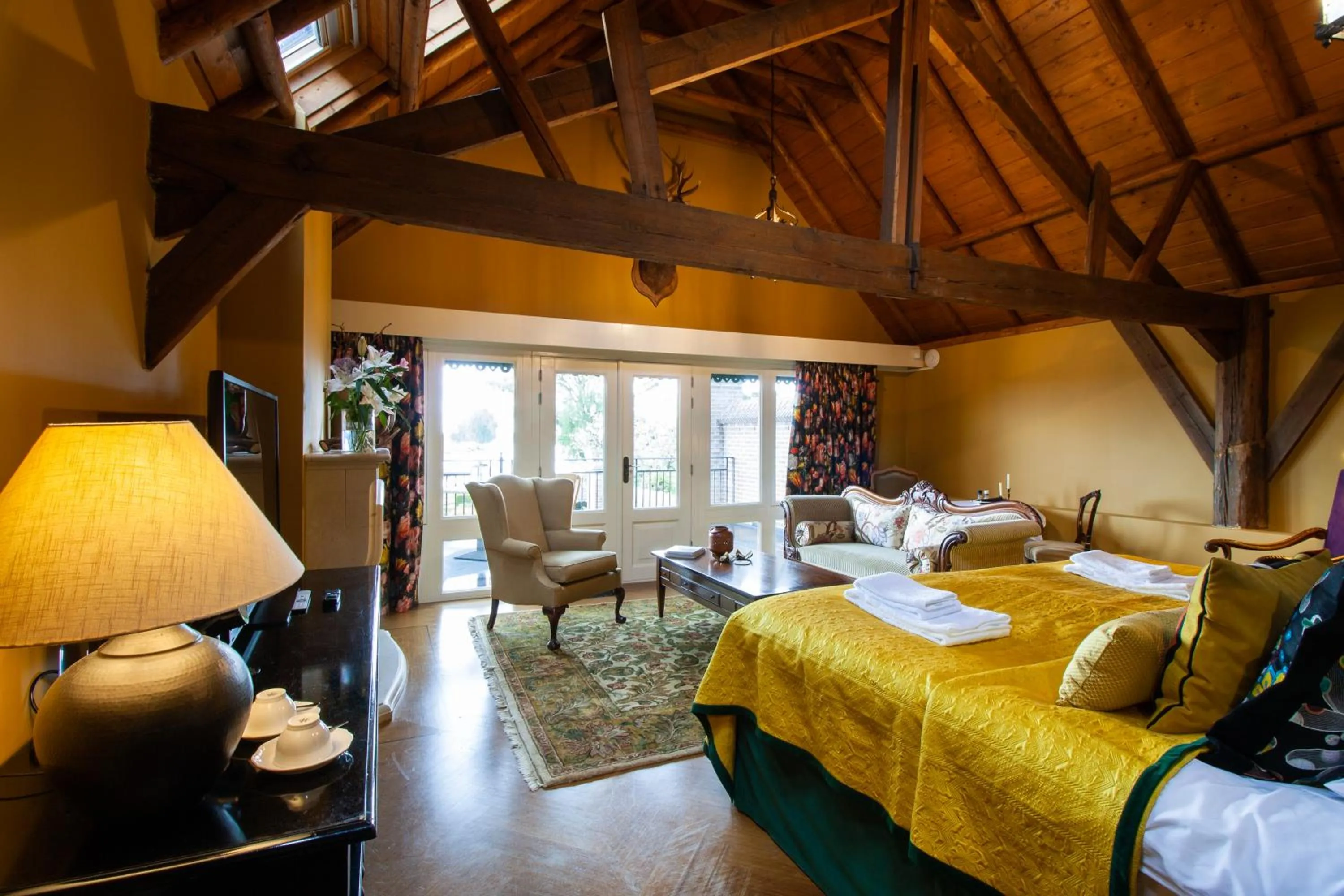 Bedroom, Bed in Villa Veertien