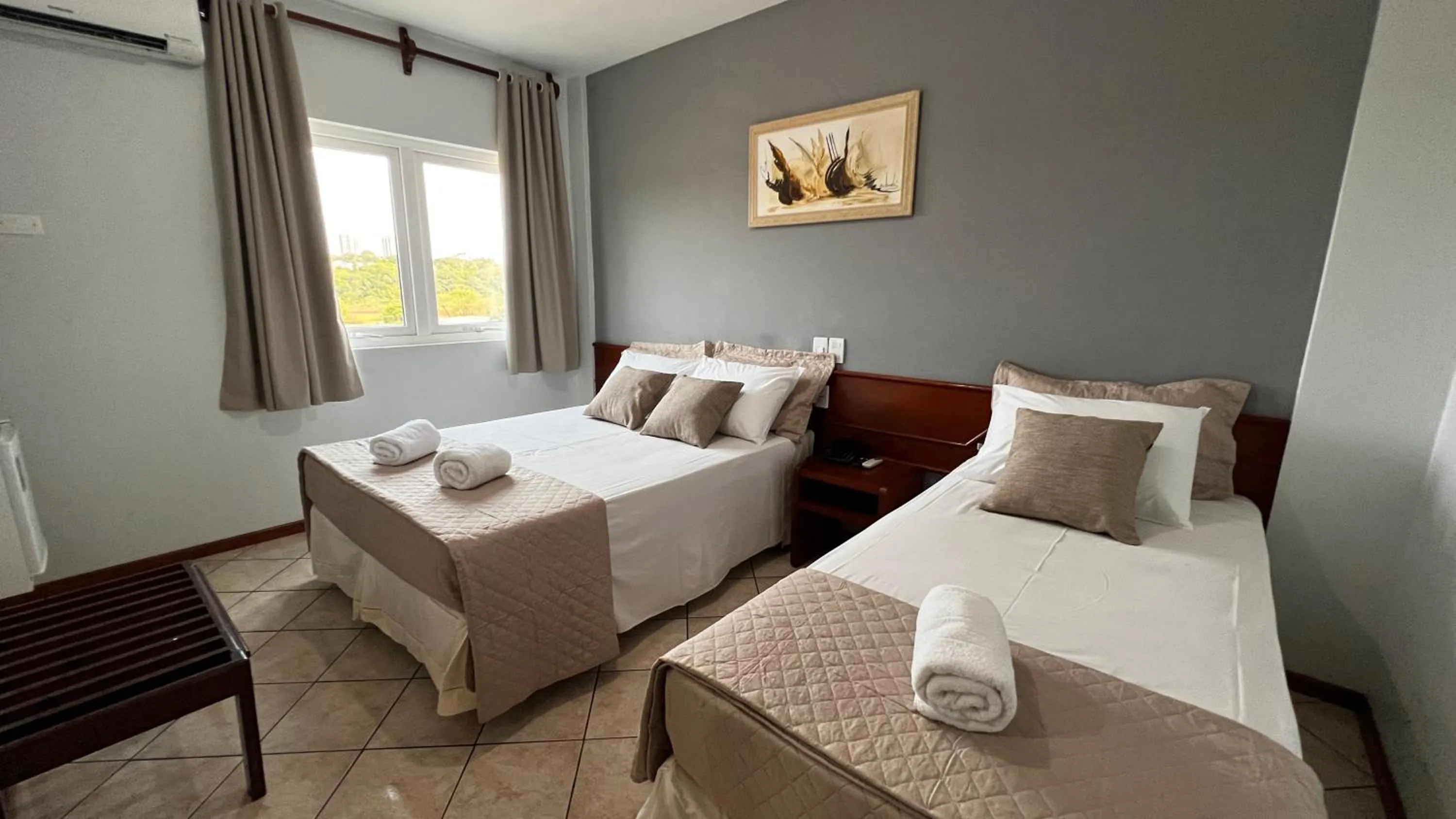 Bed in Hotel Portinari Ponte da Amizade