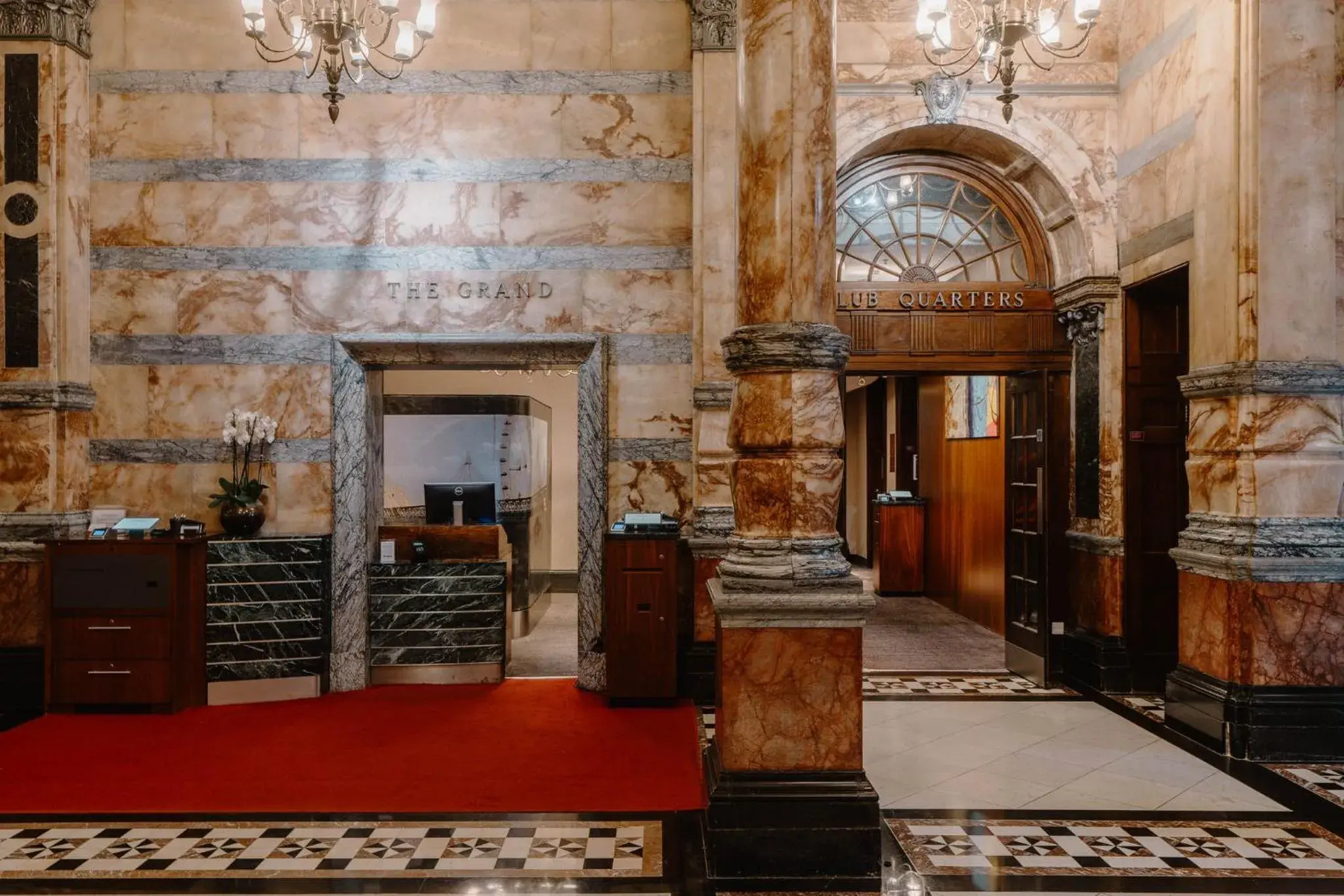 Lobby or reception in Club Quarters Hotel Trafalgar Square, London Lobby or reception in Club Quarters Hotel Trafalgar Square, London