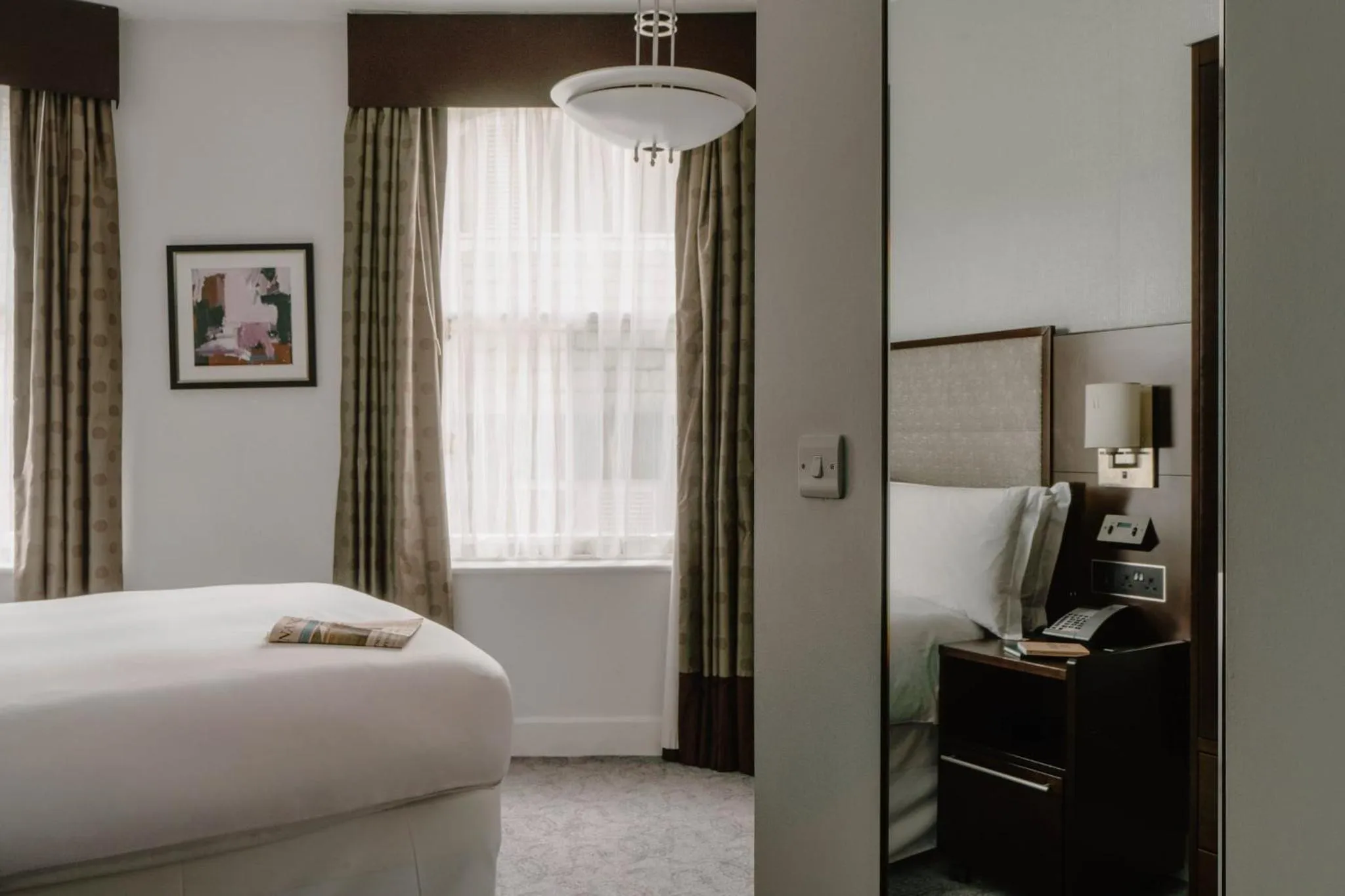 Photo of the whole room, Bed in Club Quarters Hotel Trafalgar Square, London