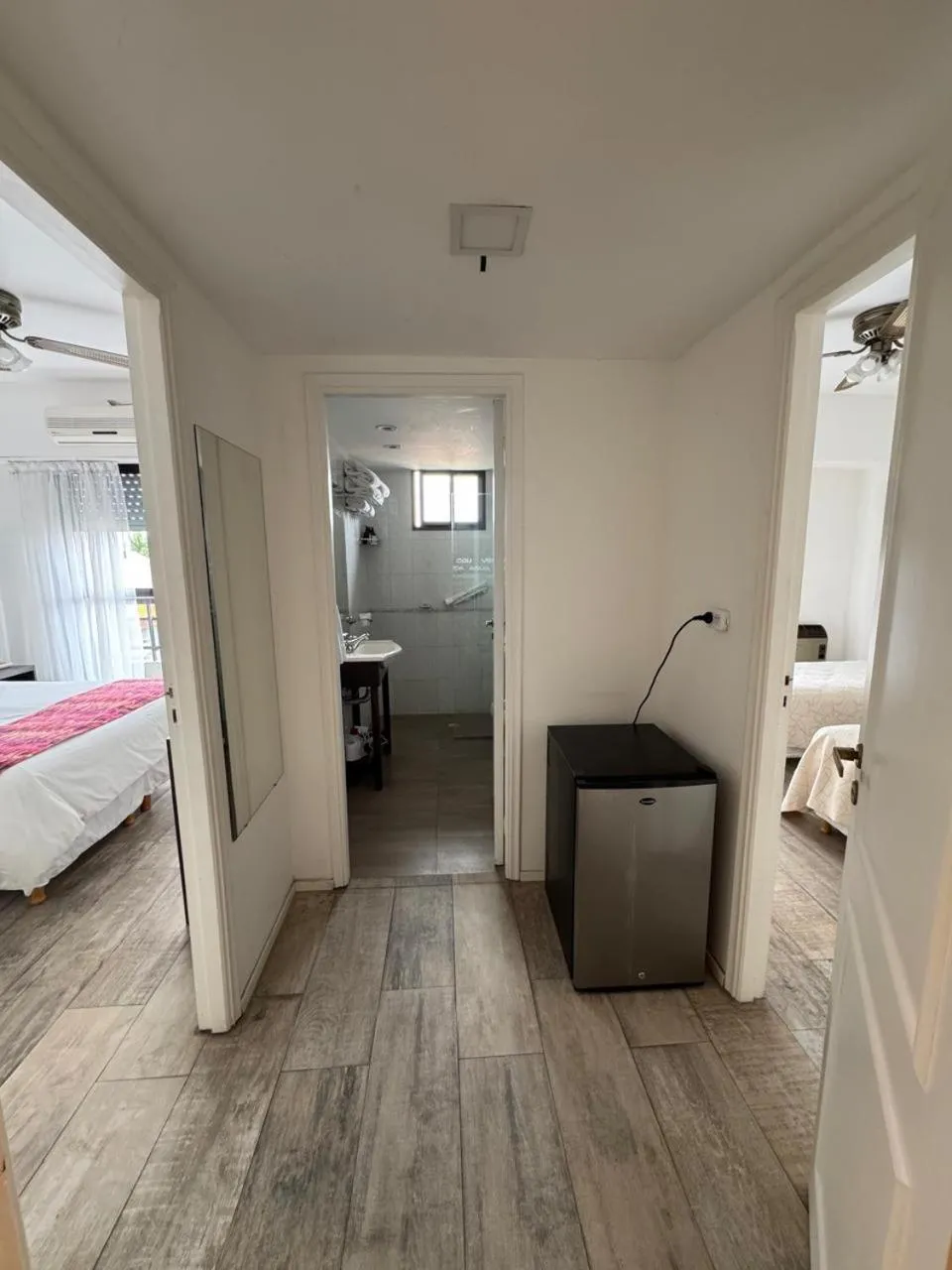 Bathroom, Bed in Montecarlo Apartment & Suite