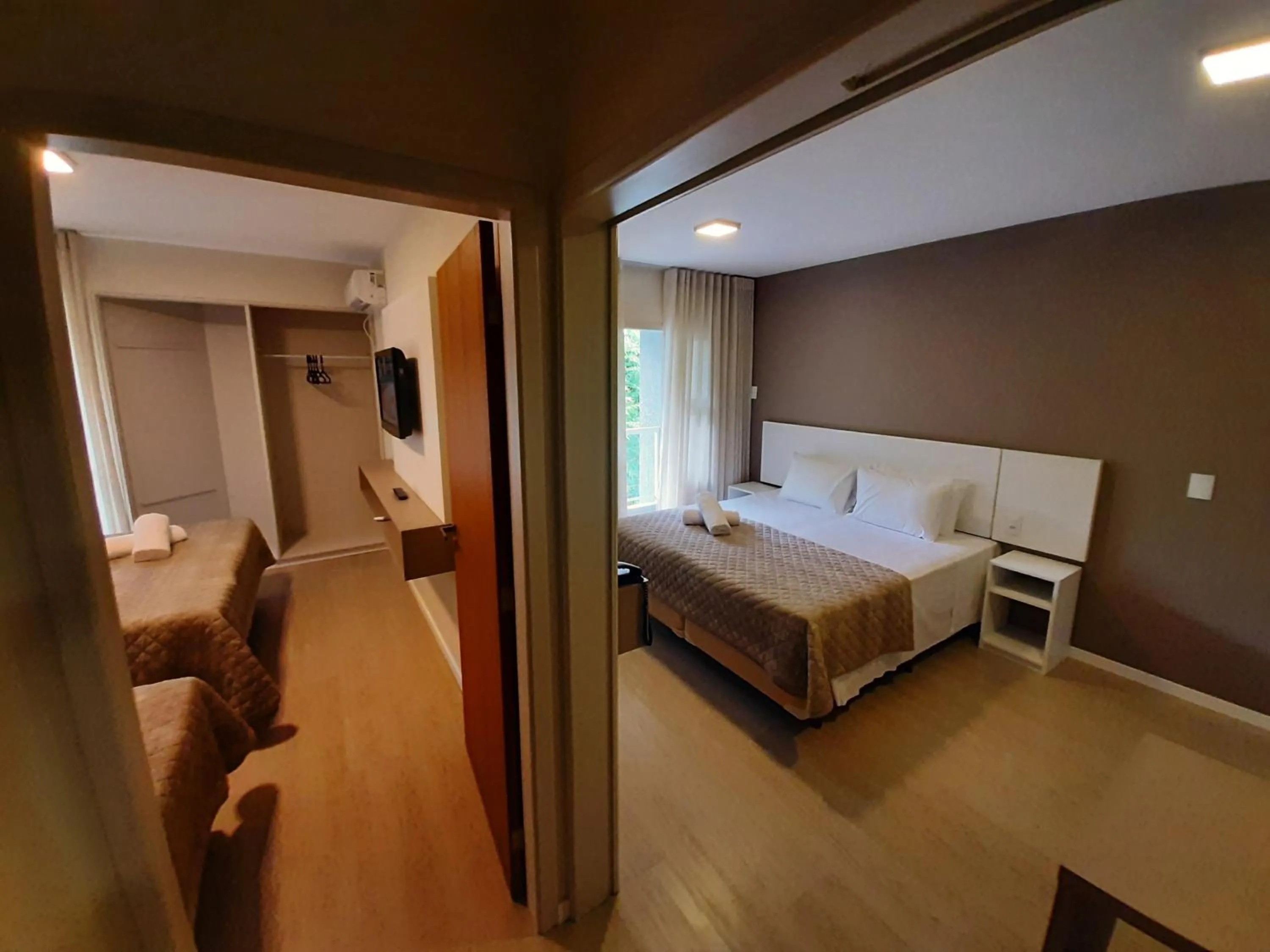 Bed in Caravaggio Praia Hotel