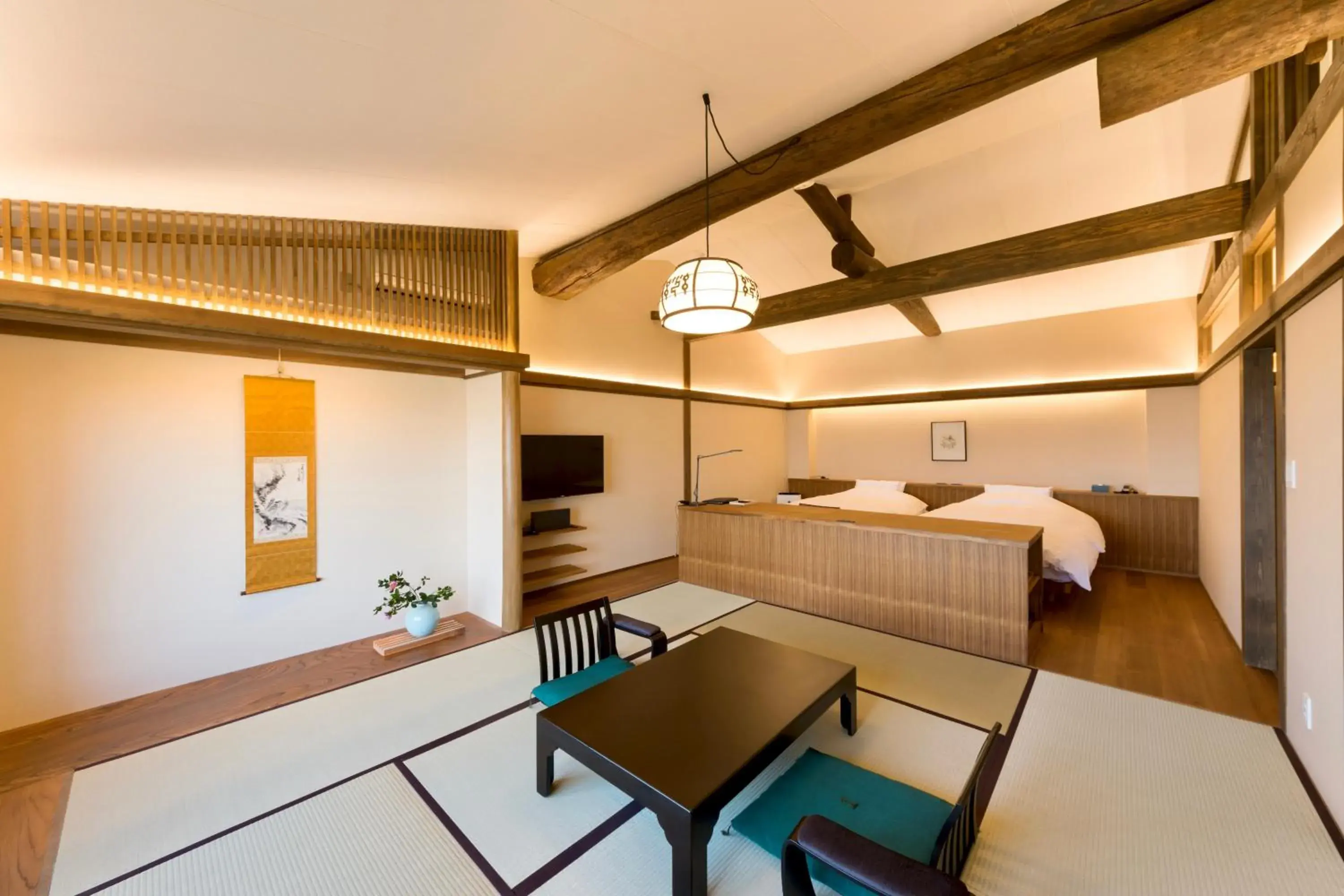 Photo of the whole room, Bed in Genmyoan Photo of the whole room, Bed in Genmyoan