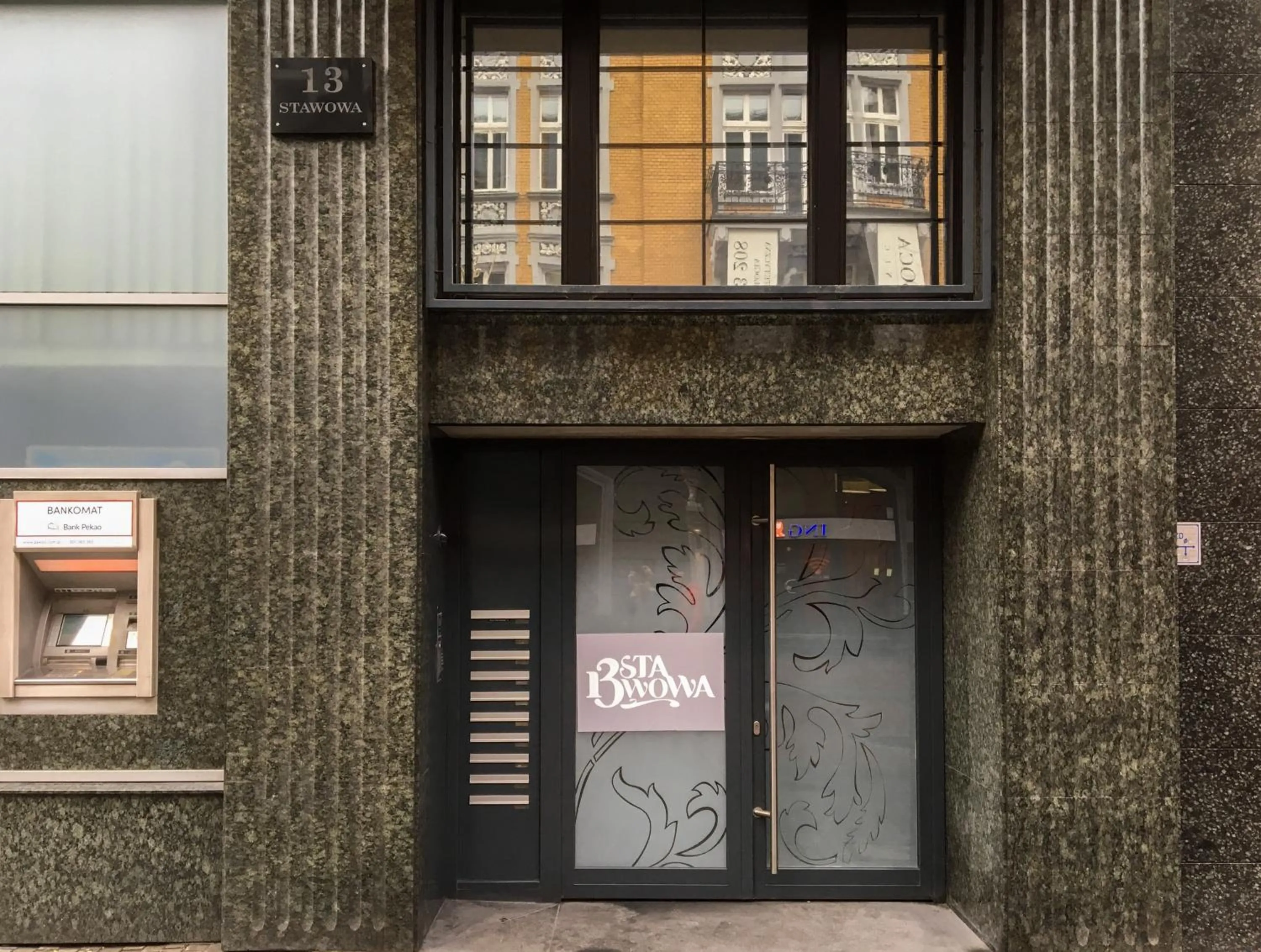 Facade/entrance in Stawowa 13