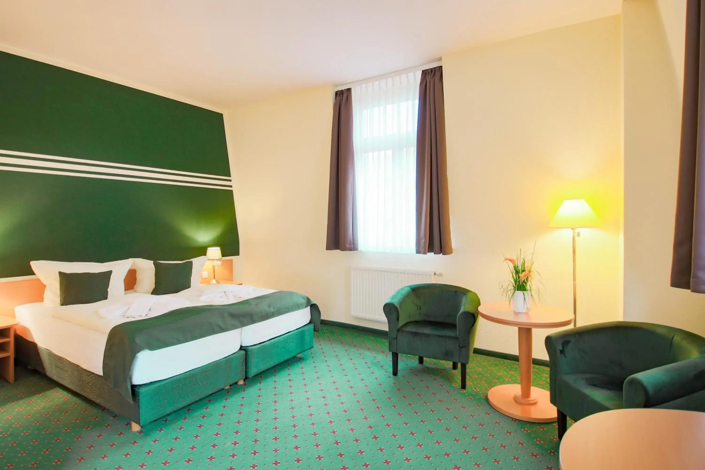 Comfort Double Room with Garden View and Balcony in Ferien Hotel Villa Südharz Comfort Double Room with Garden View and Balcony in Ferien Hotel Villa Südharz