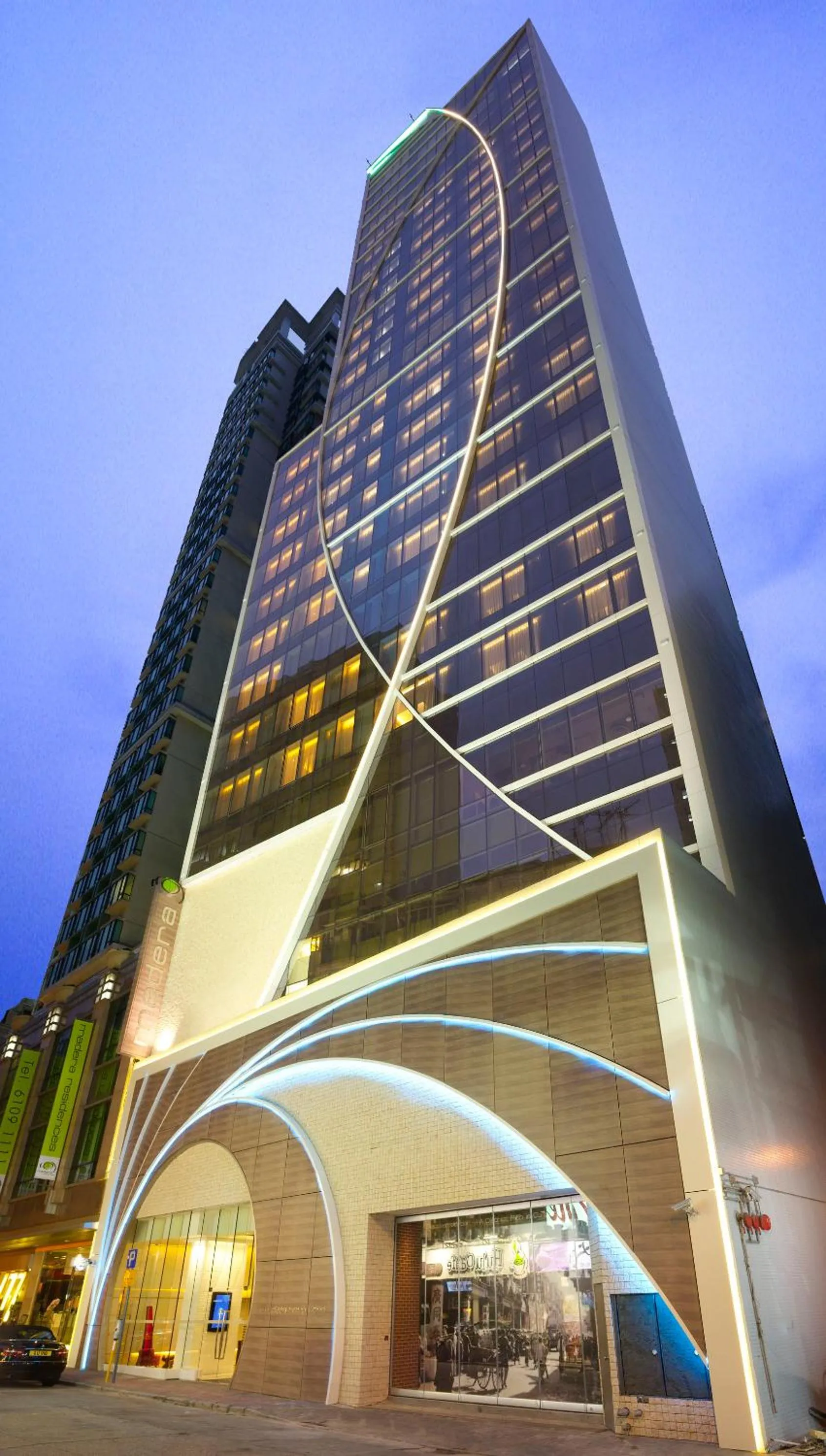 Property building in Hotel Madera Hong Kong