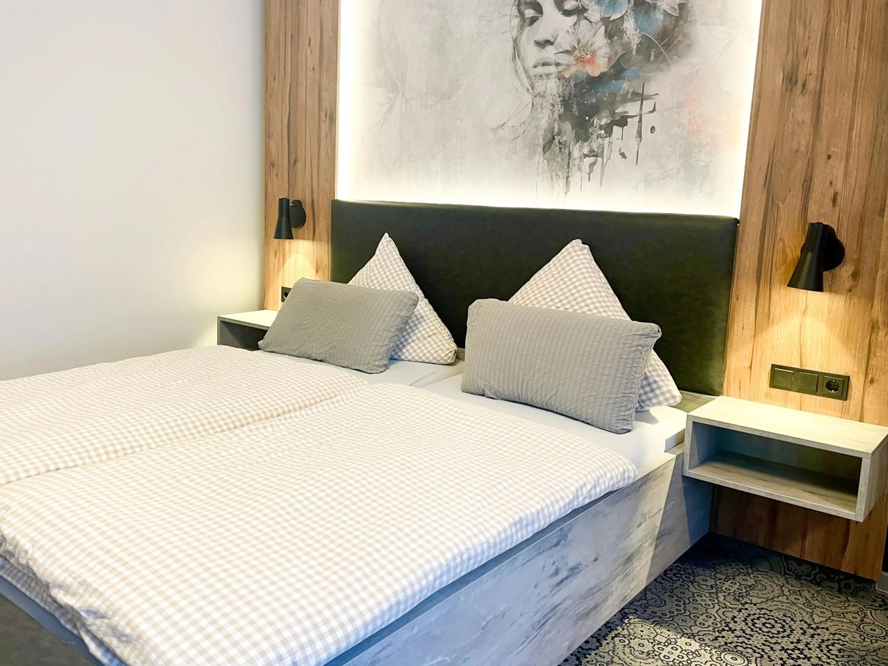 Bed in Hotel Dreyer Garni