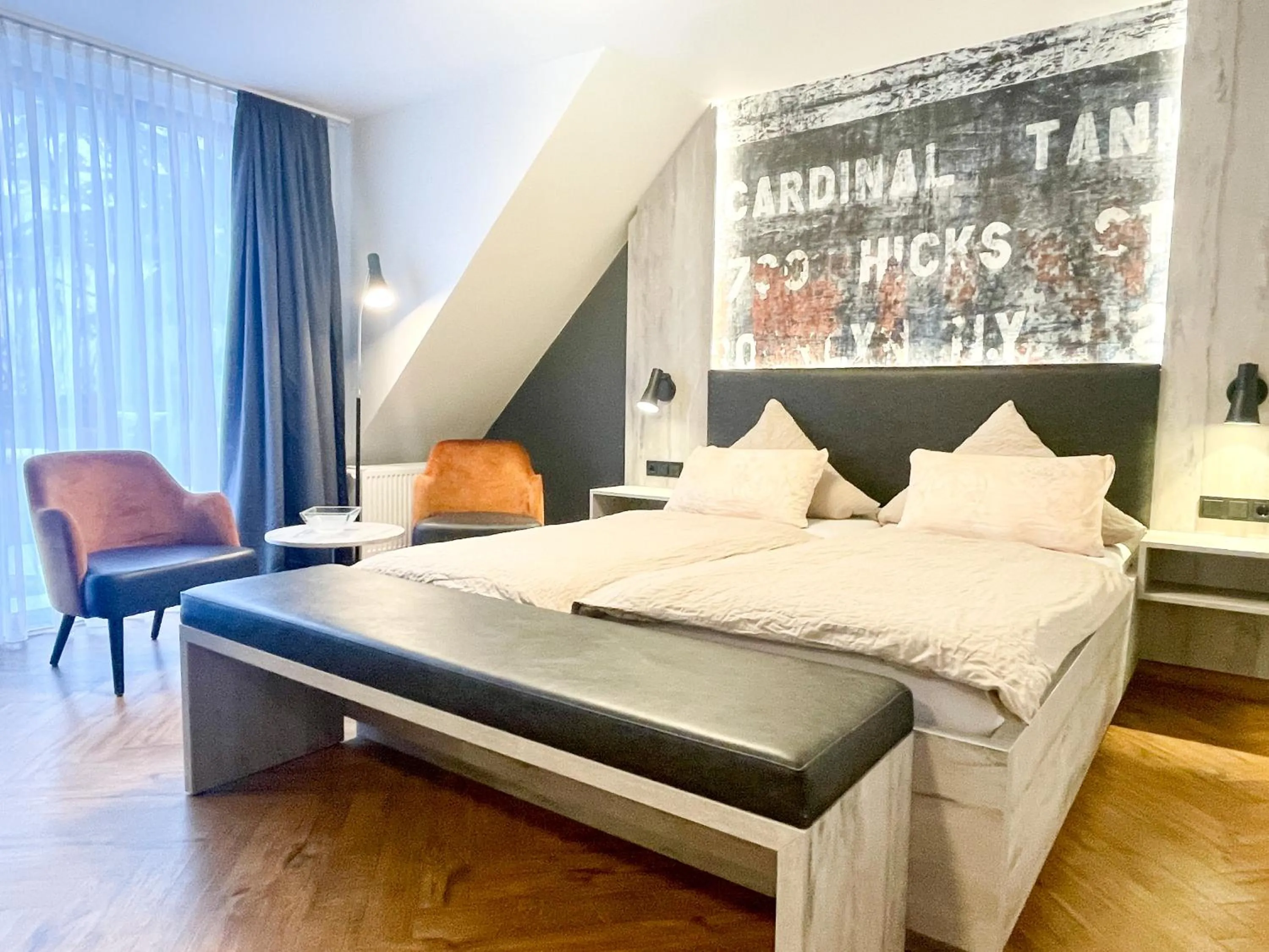 Bed in Hotel Dreyer Garni