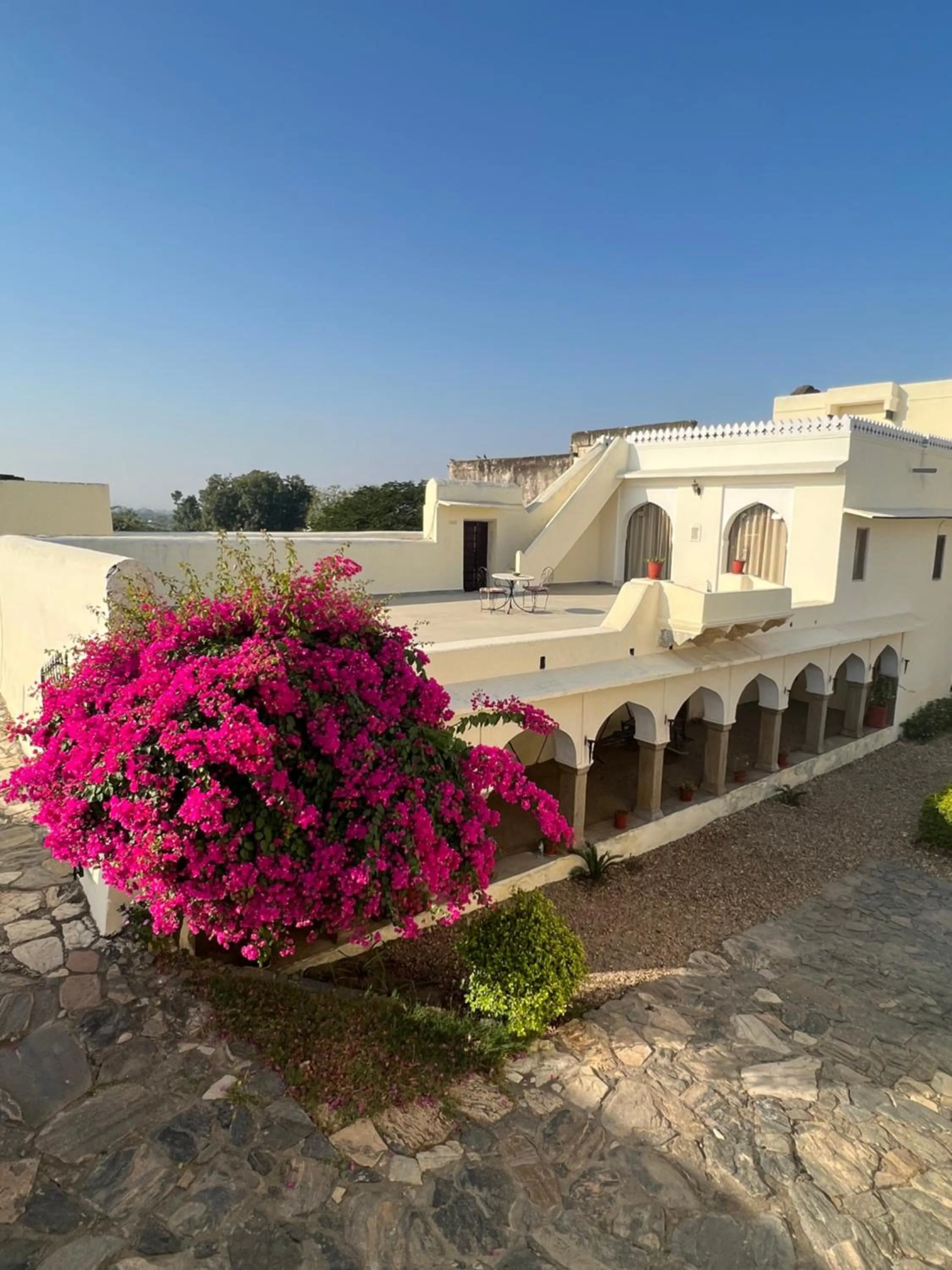 Inner courtyard view in Fort Barli - A 16th Century Castle