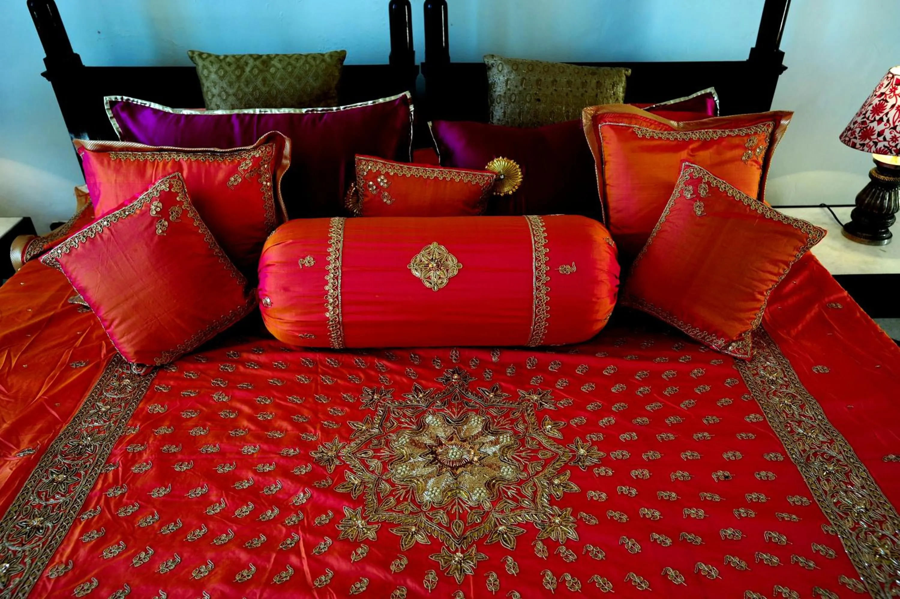 Decorative detail, Bed in Fort Barli - A 16th Century Castle