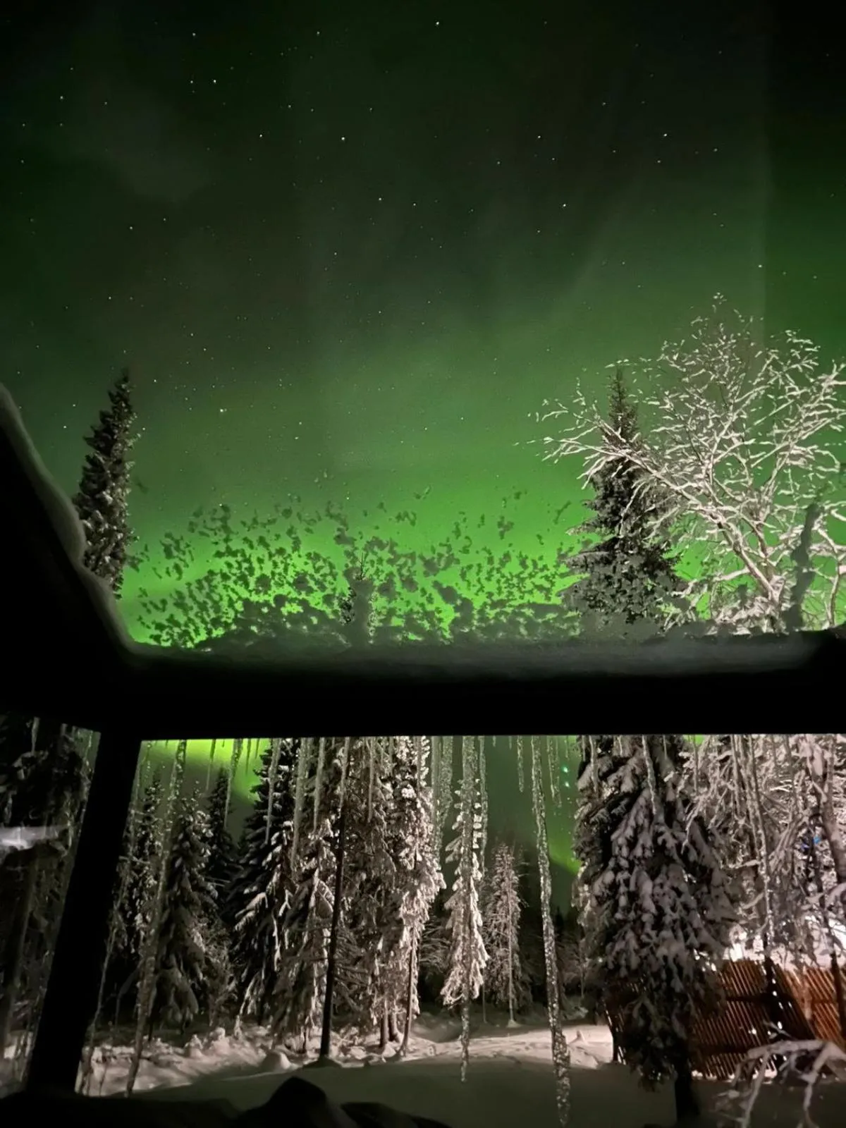 Inner courtyard view in Napapiirin Järvilomat