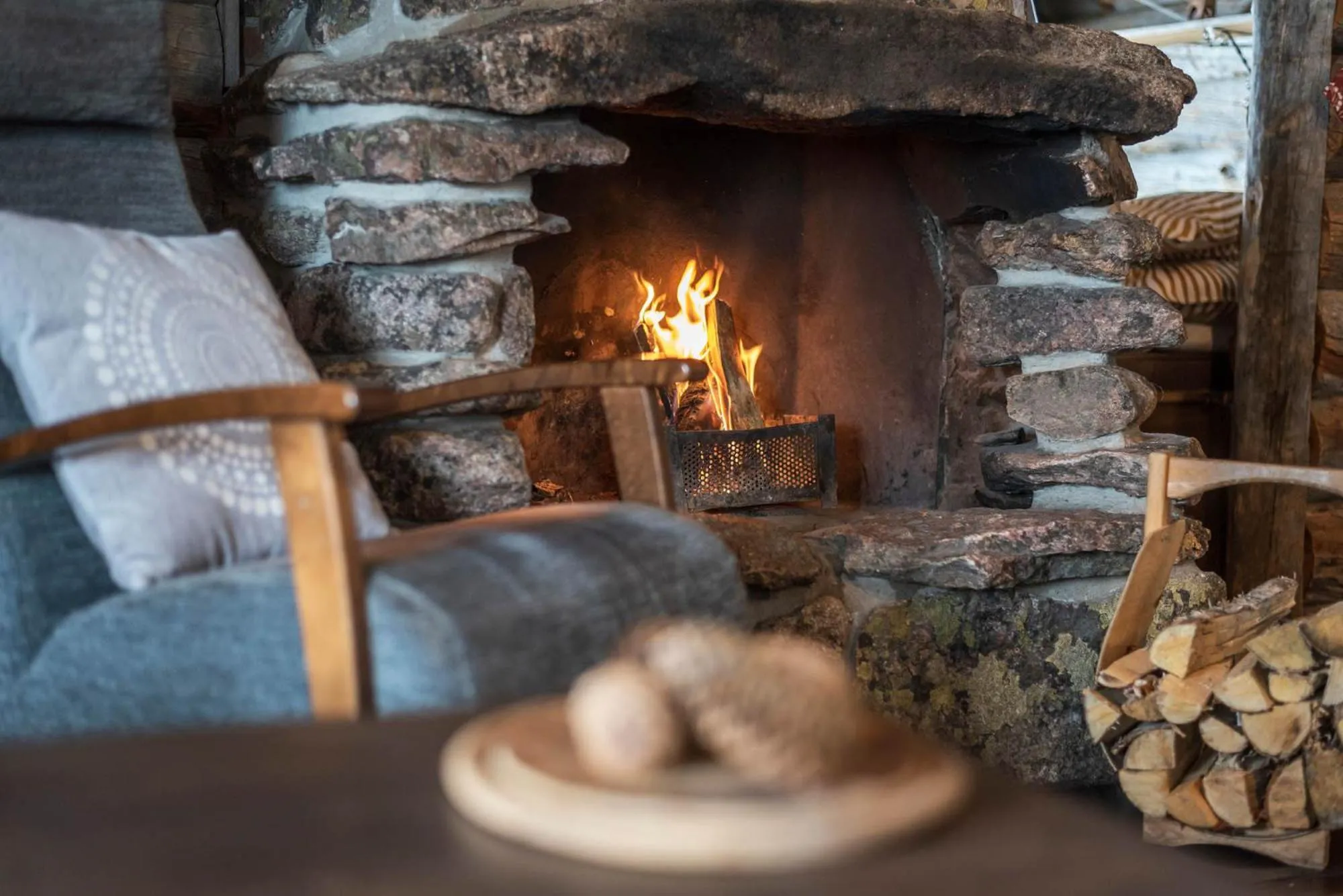 Living room in Napapiirin Järvilomat