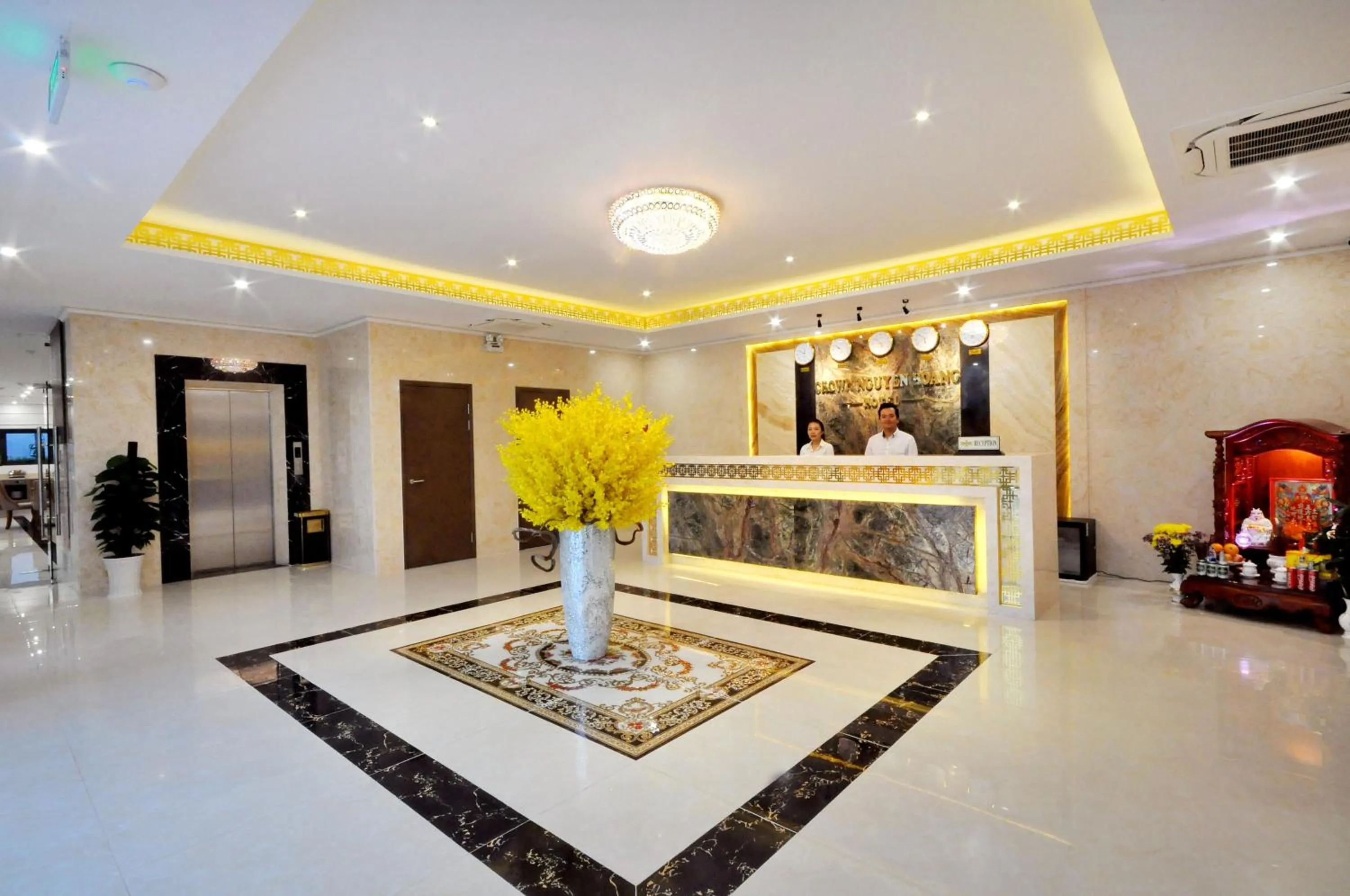 Lobby or reception in Crown Nguyen Hoang Hotel