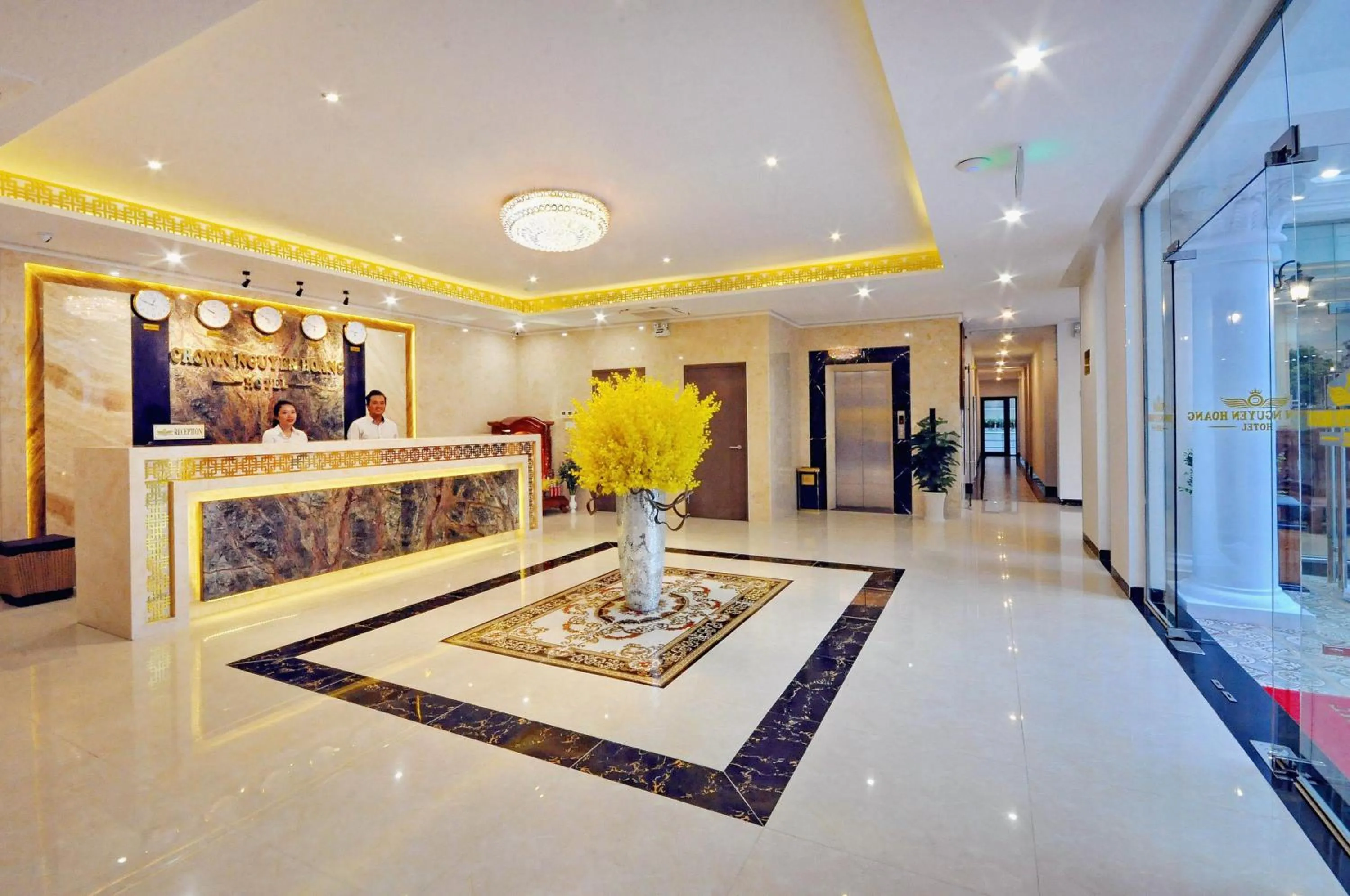 Lobby or reception in Crown Nguyen Hoang Hotel