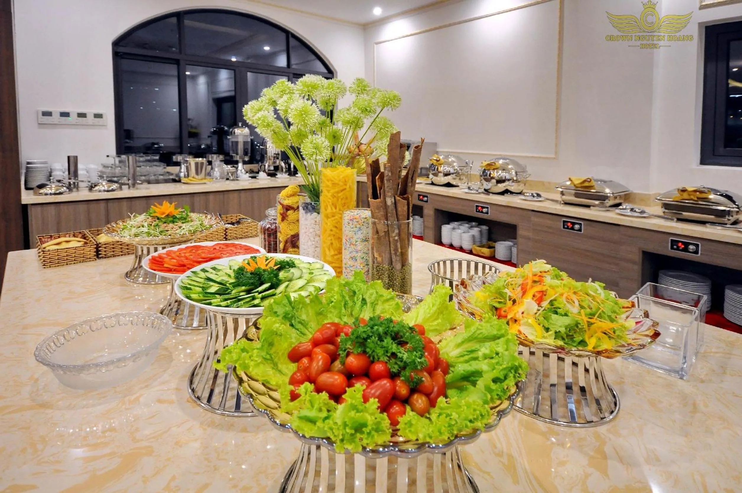 Breakfast in Crown Nguyen Hoang Hotel