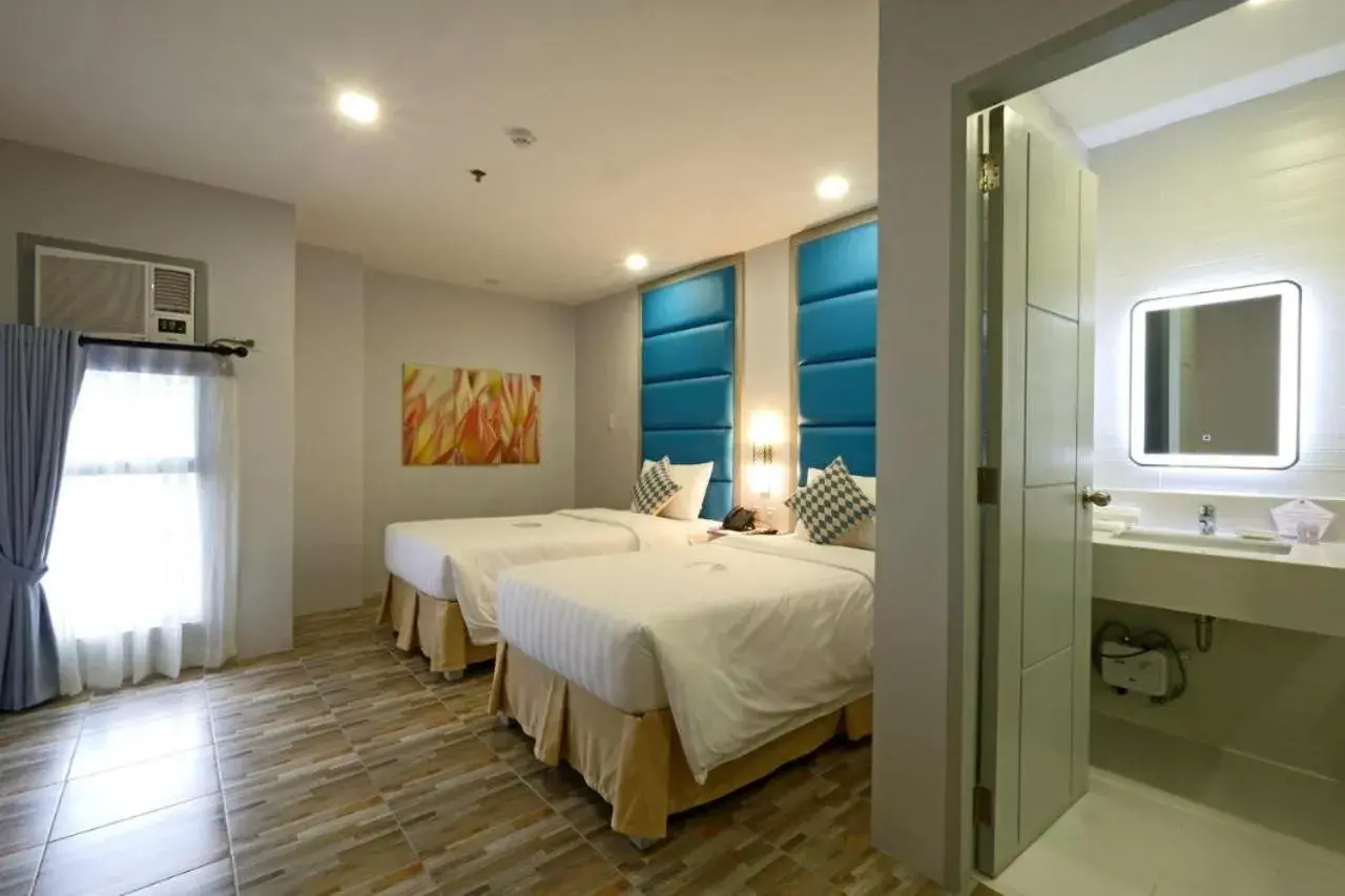 Bed in Amethyst Boutique Hotel Cebu powered by Cocotel Bed in Amethyst Boutique Hotel Cebu powered by Cocotel