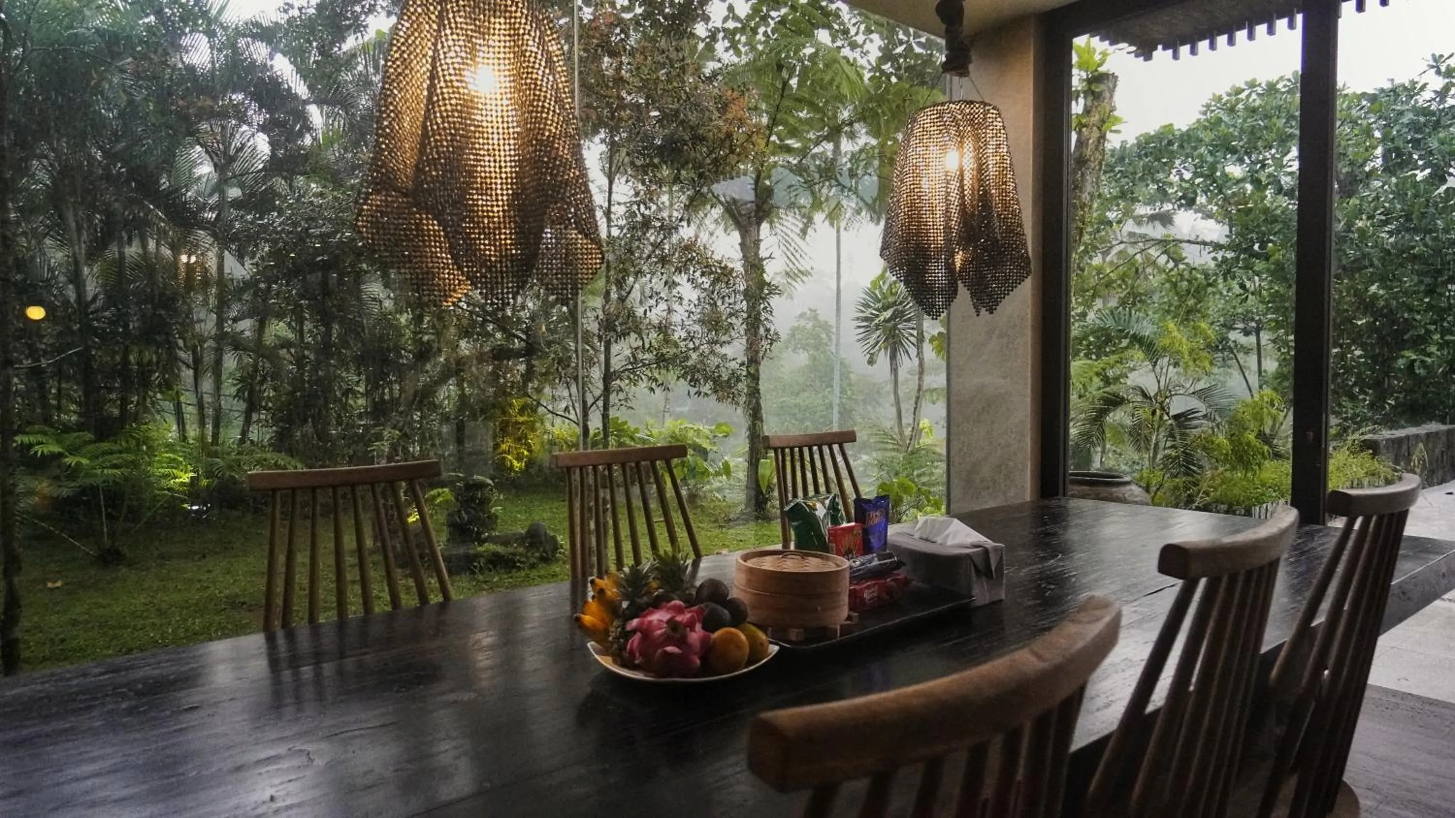 Dining area in Sandhya Villa Ubud