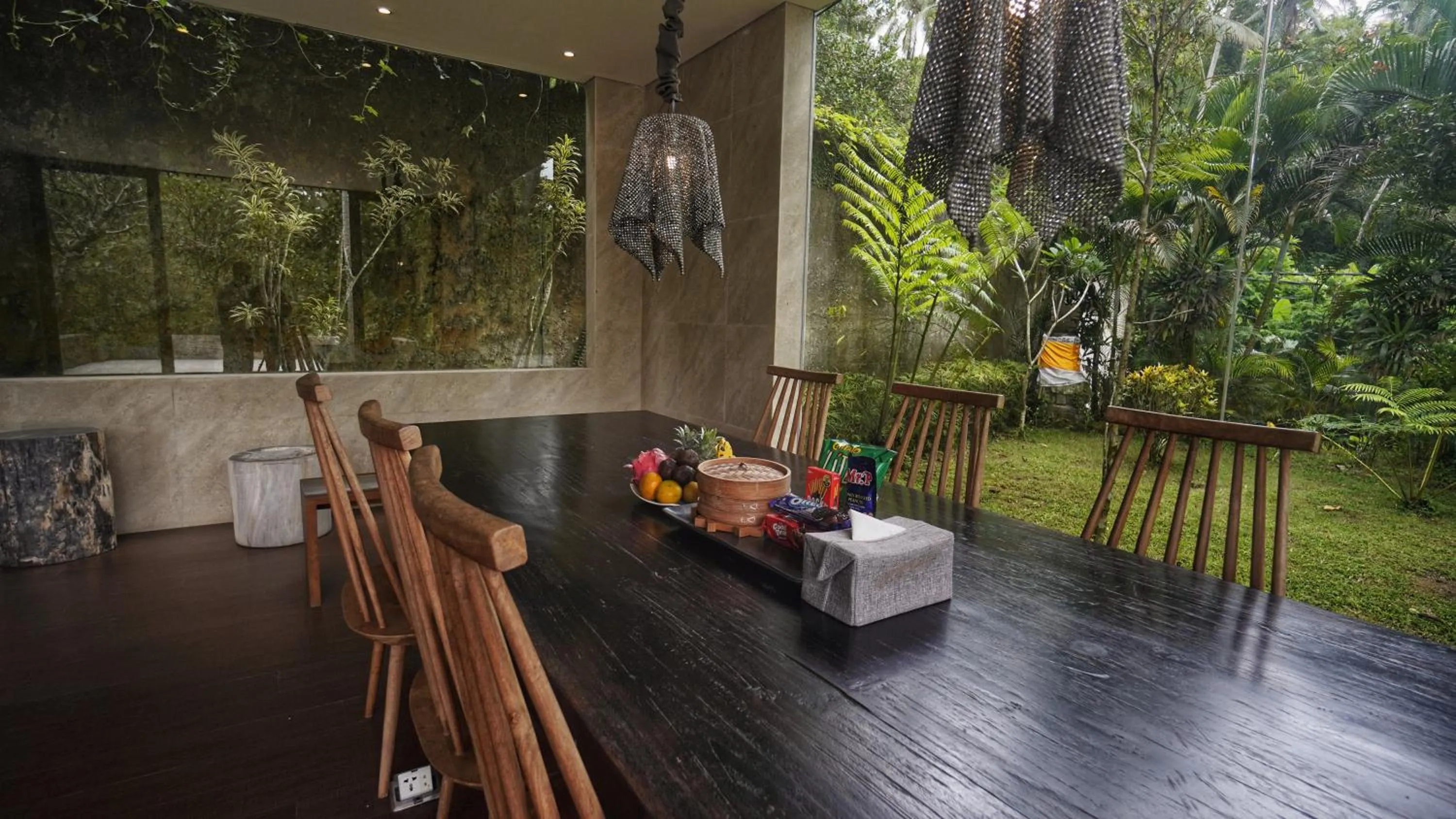 Dining area in Sandhya Villa Ubud