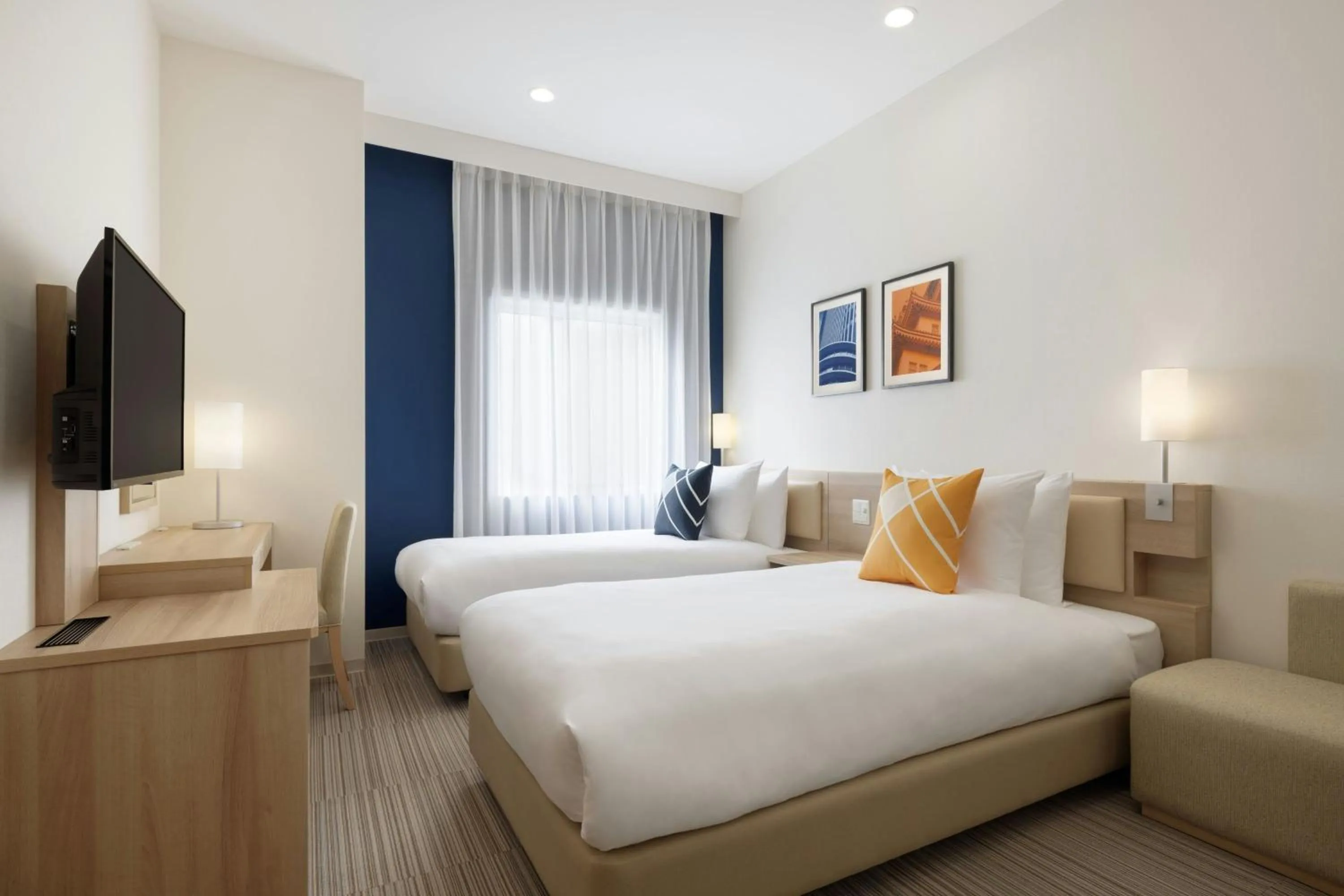 Photo of the whole room, Bed in Four Points Flex by Sheraton Osaka Kitahama